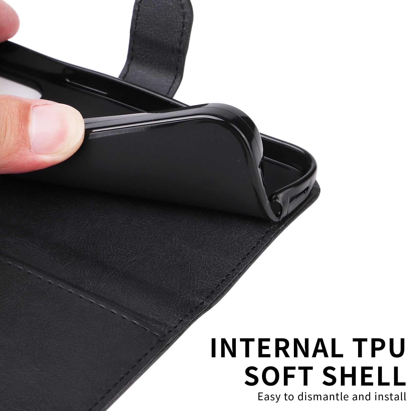 Xiaomi Redmi 15C Wallet Case Black