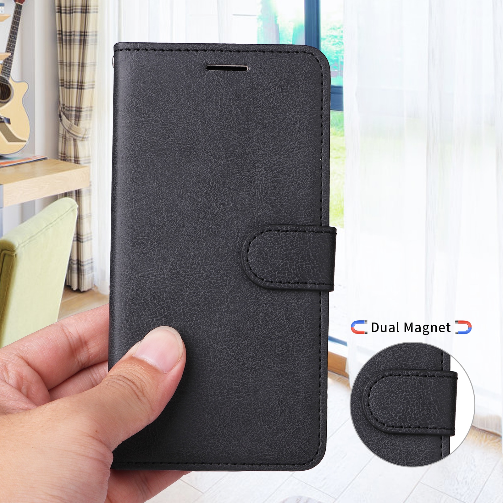 Xiaomi Redmi 15C Wallet Case Black