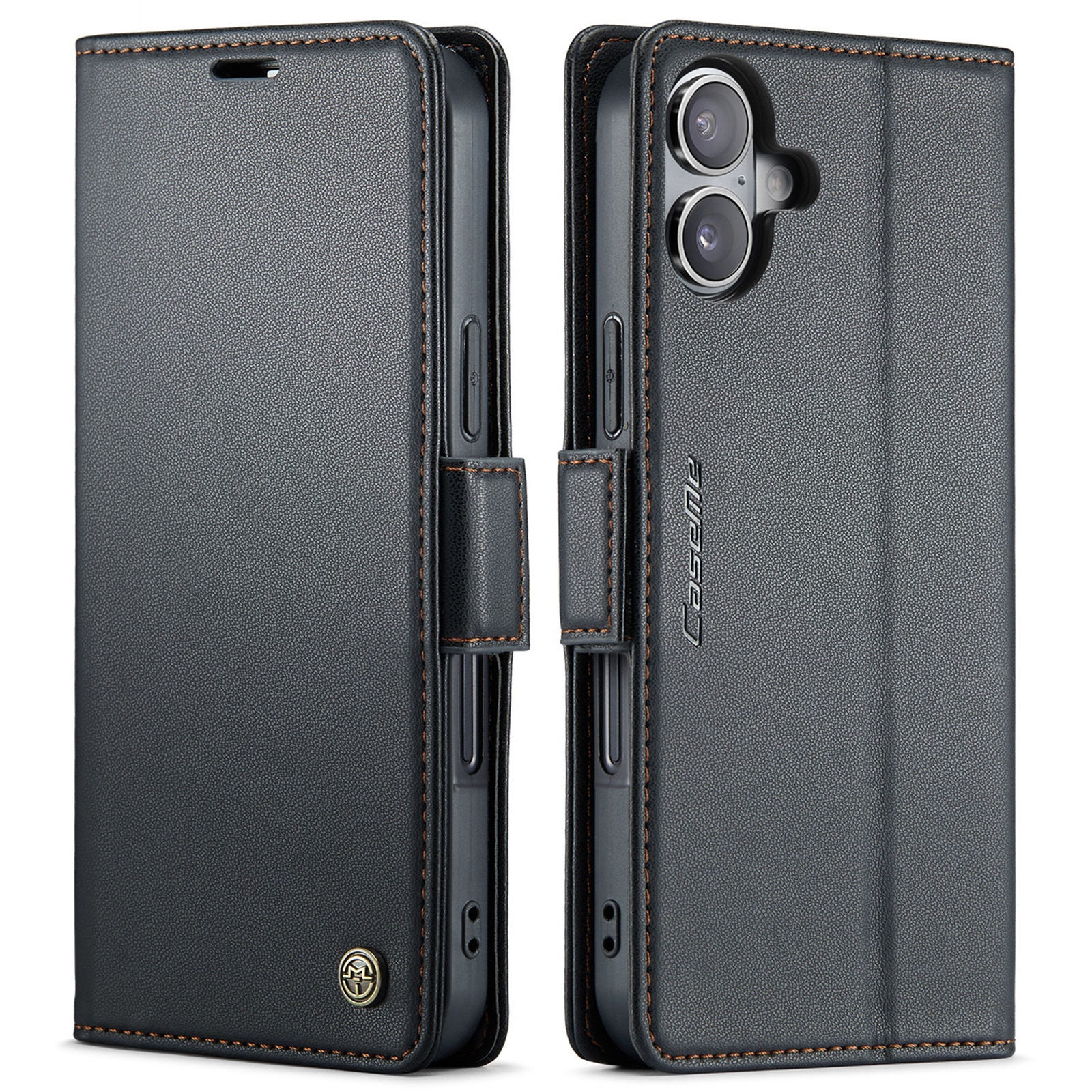 iPhone 17 RFID blocking Slim Wallet Case Black