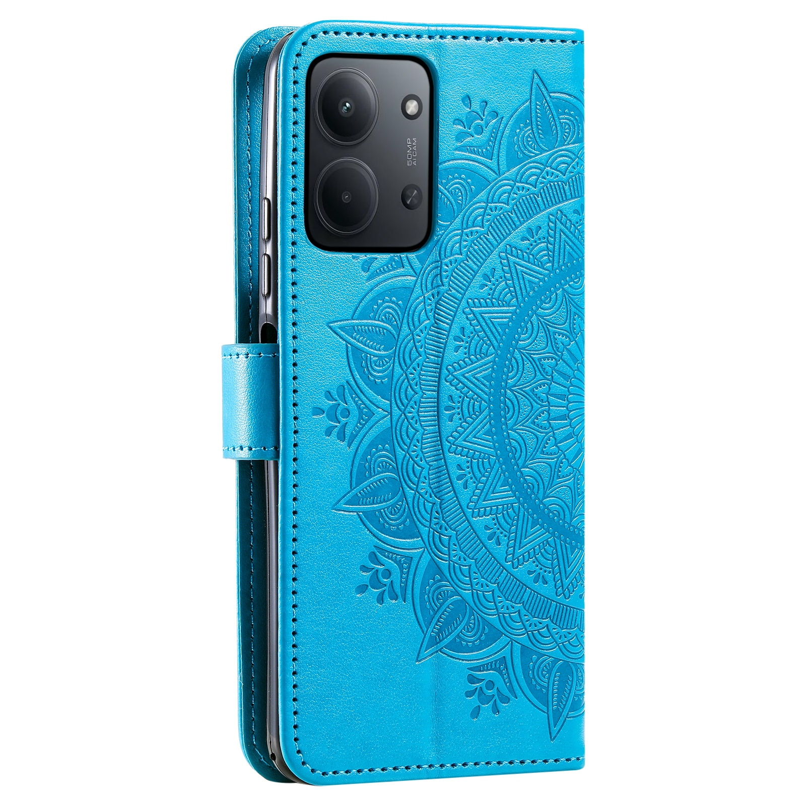 Xiaomi Redmi 15C Leather Cover Mandala Blue