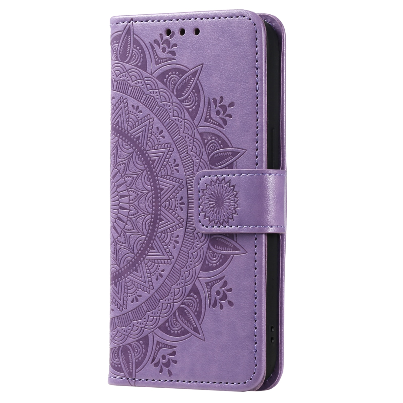 Xiaomi Redmi 15C Leather Cover Mandala Purple