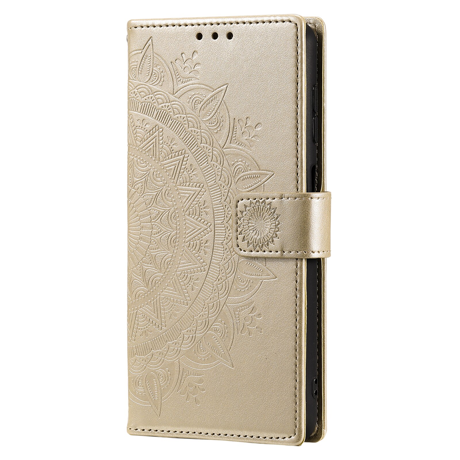 Xiaomi Redmi 15C Leather Cover Mandala Gold