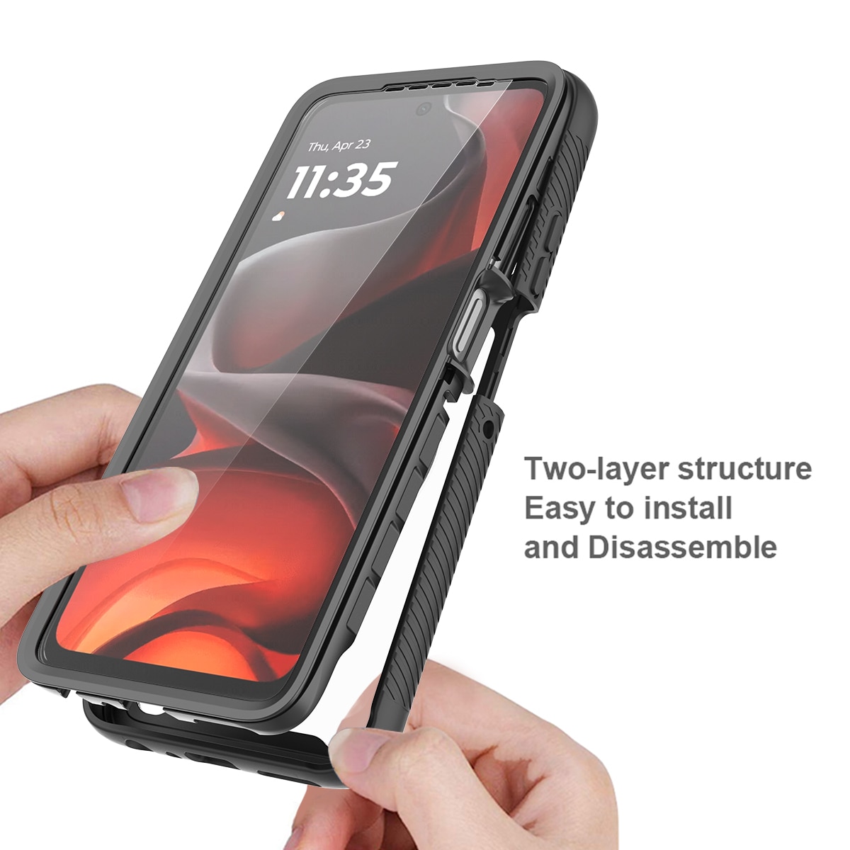 Motorola Moto G86 Full Protection Case Black