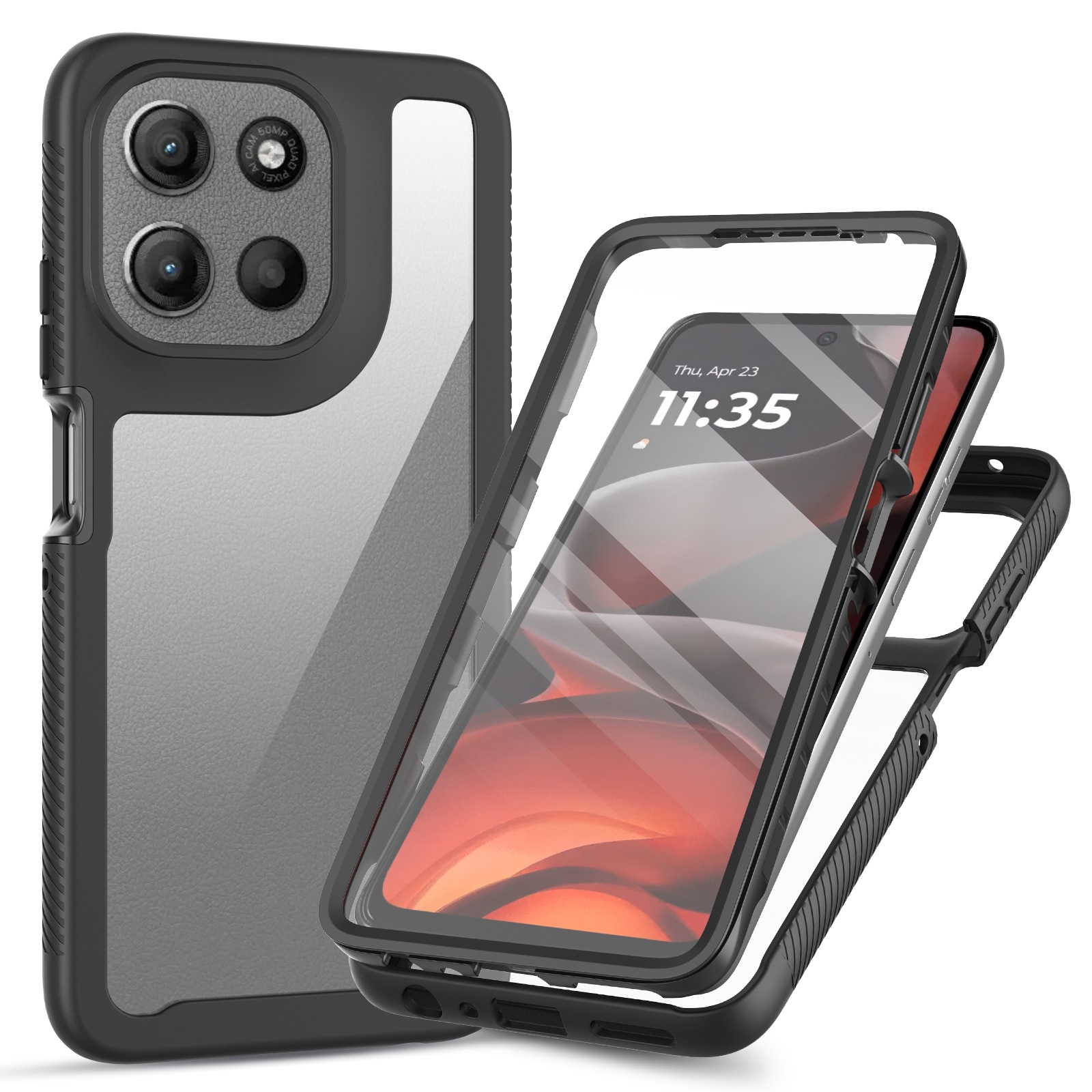 Motorola Moto G56 Full Protection Case Black