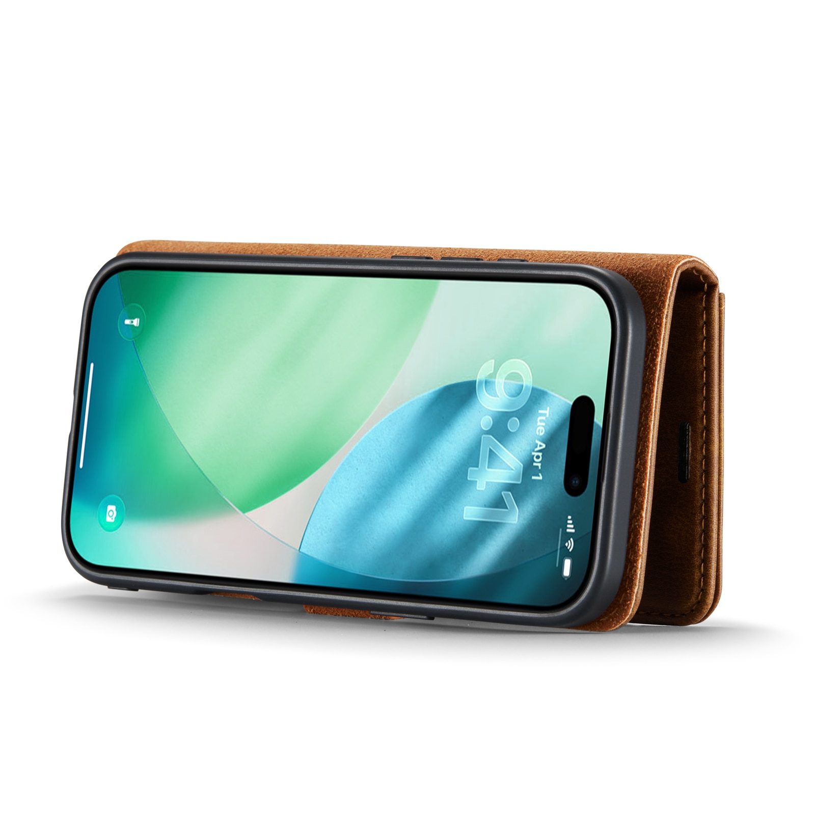iPhone 17 Air Magnet Wallet Cognac