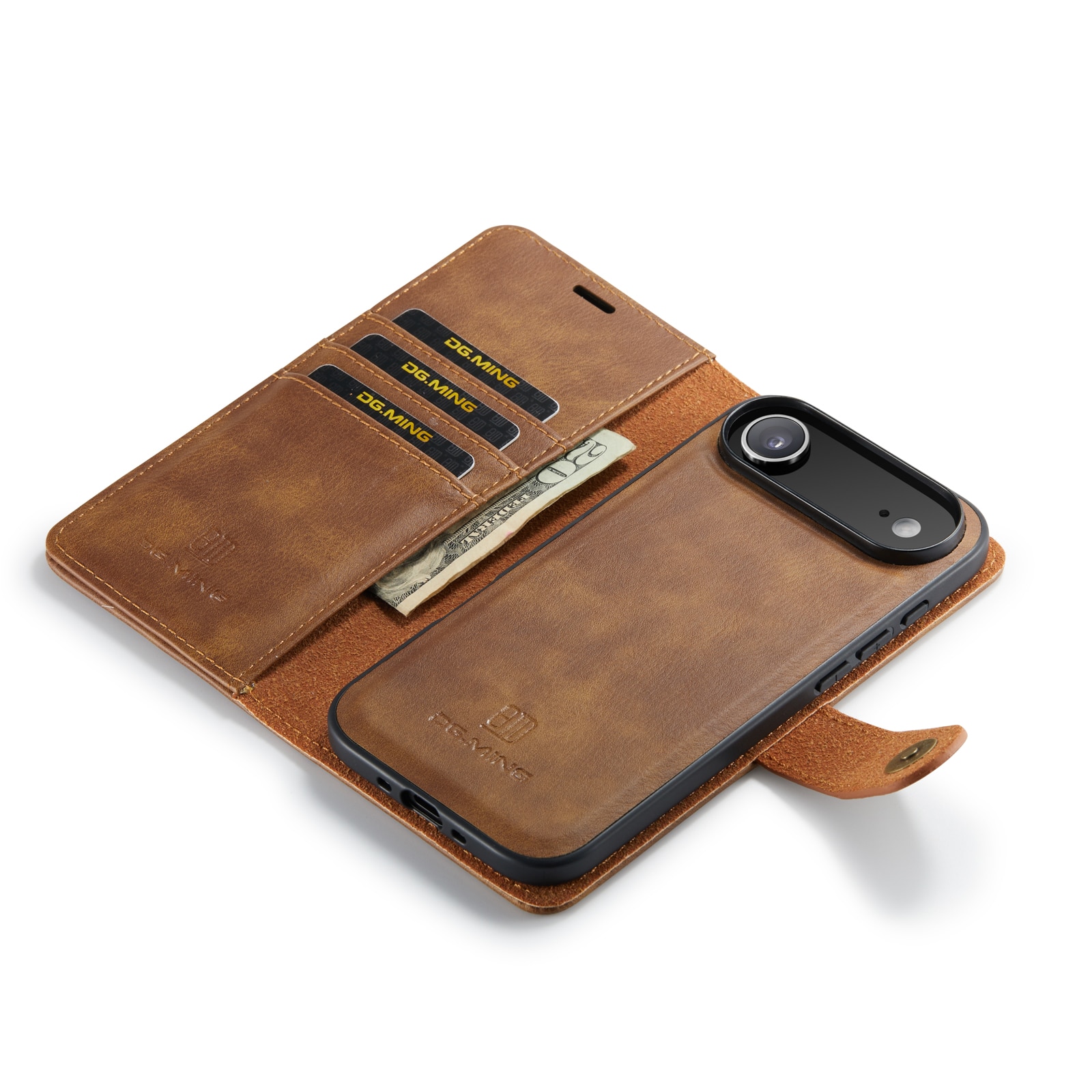 iPhone 17 Air Magnet Wallet Cognac