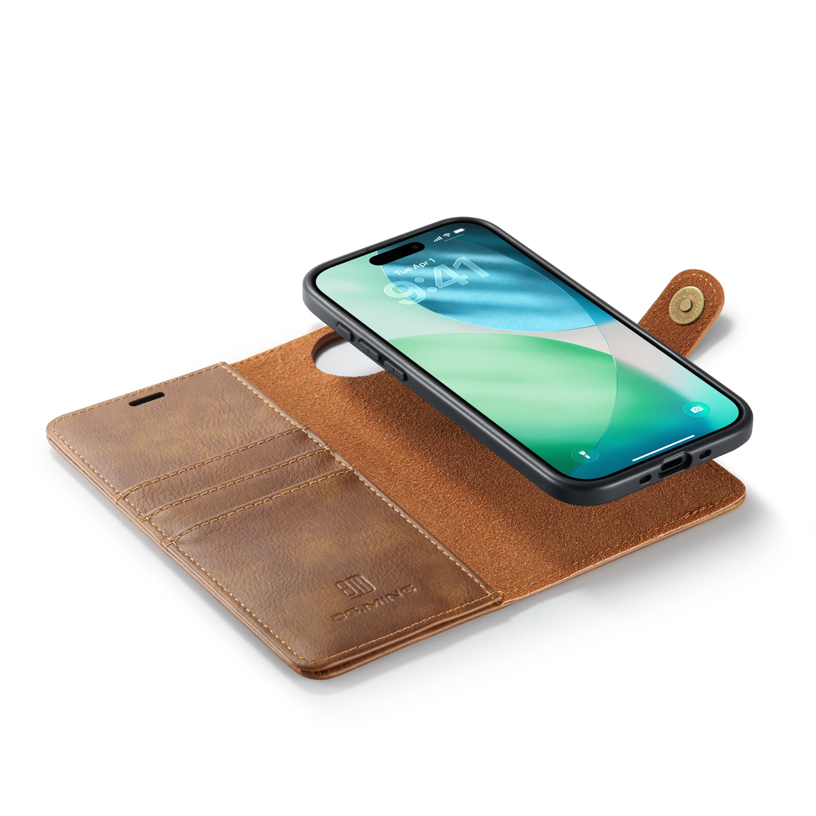 iPhone 17 Air Magnet Wallet Cognac