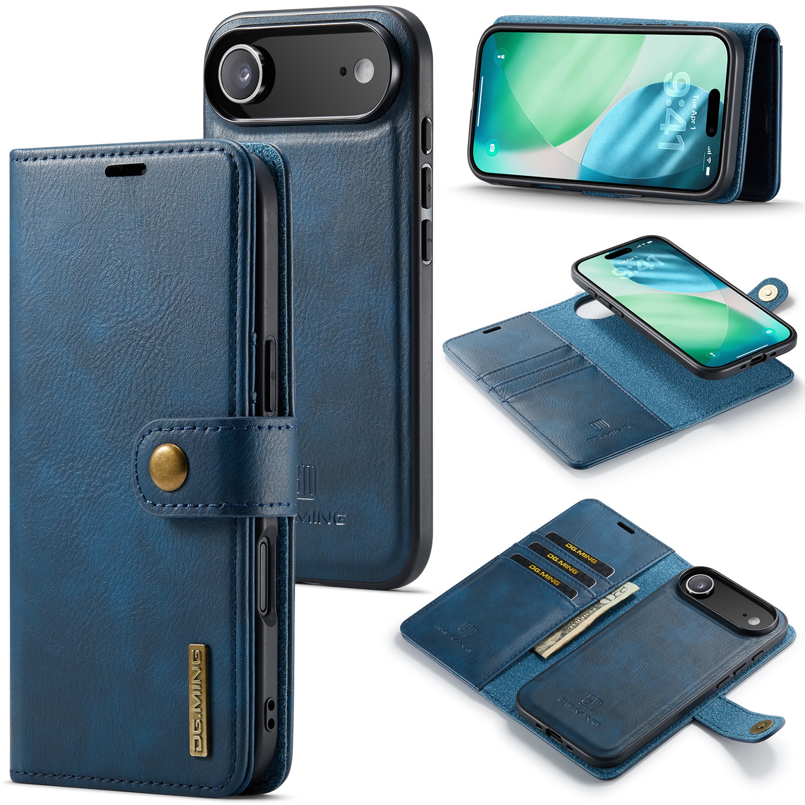 iPhone 17 Air Magnet Wallet Blue