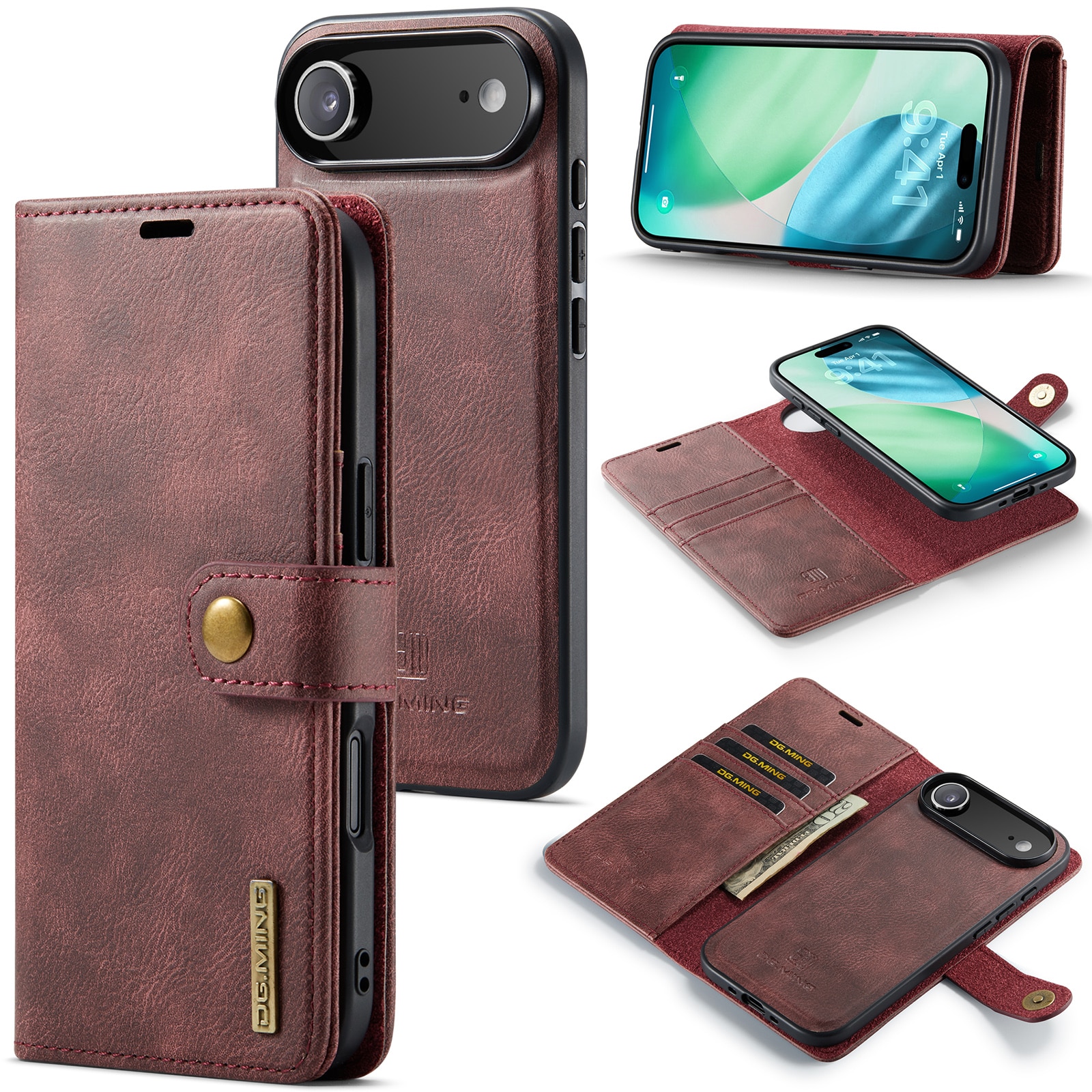 iPhone 17 Air Magnet Wallet Red