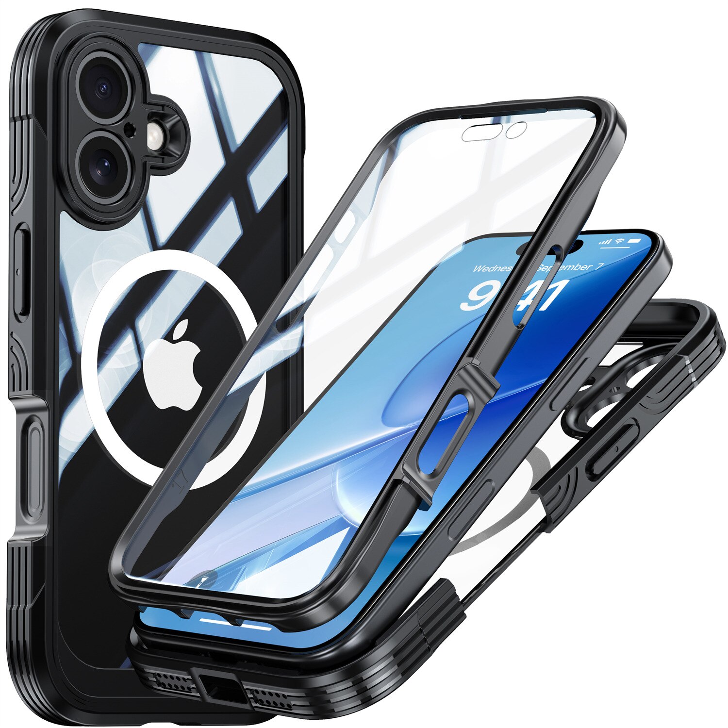 iPhone 17 Premium Full Protection Case Black
