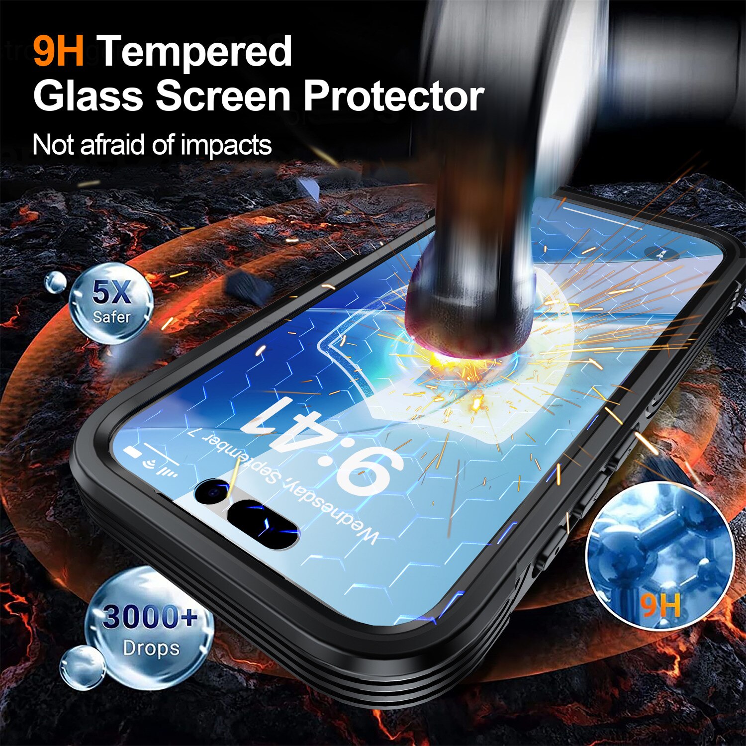 iPhone 17 Premium Full Protection Case Black