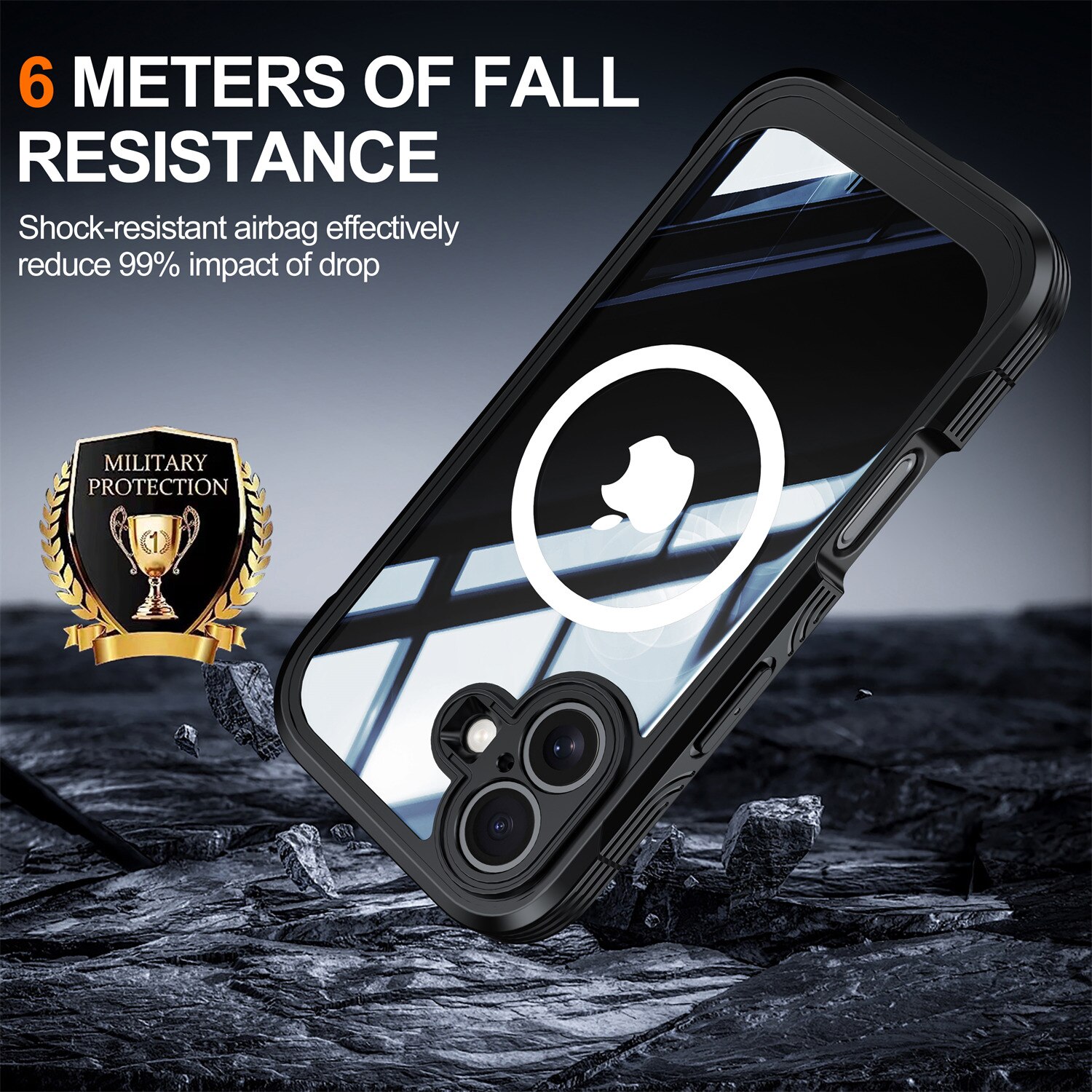 iPhone 17 Premium Full Protection Case Black