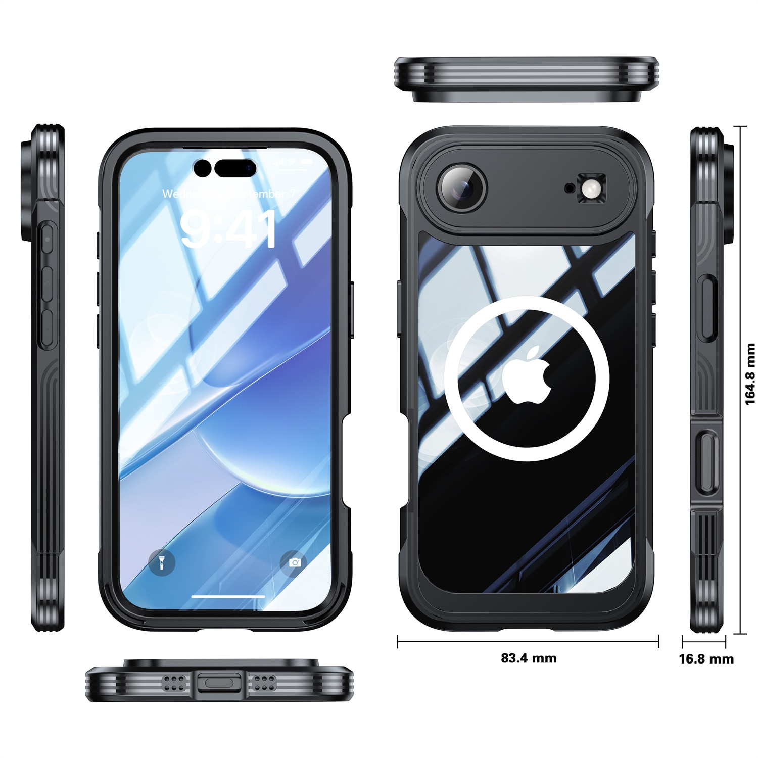 iPhone 17 Air Premium Full Protection Case Black