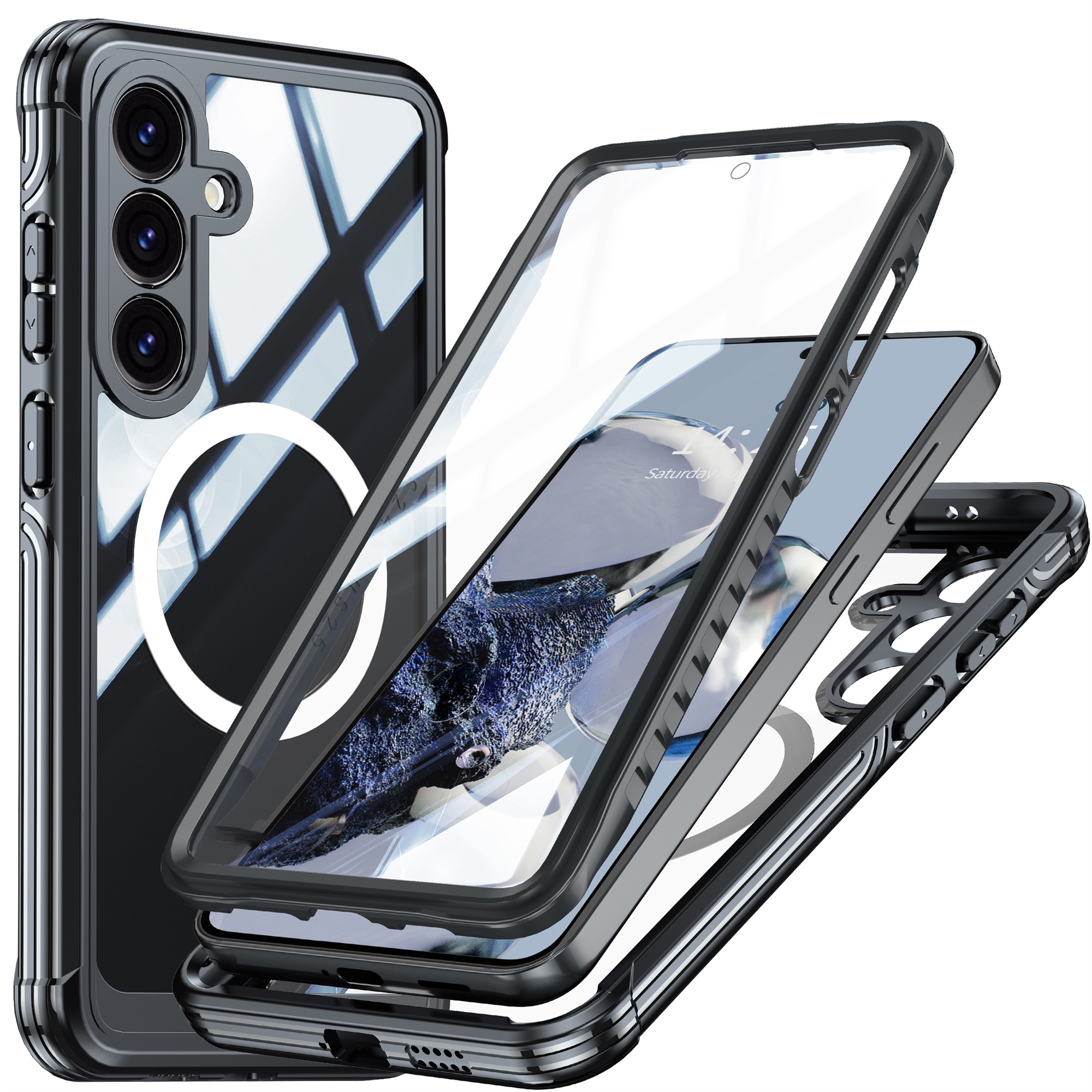 Samsung Galaxy S25 FE Premium Full Protection Case Black