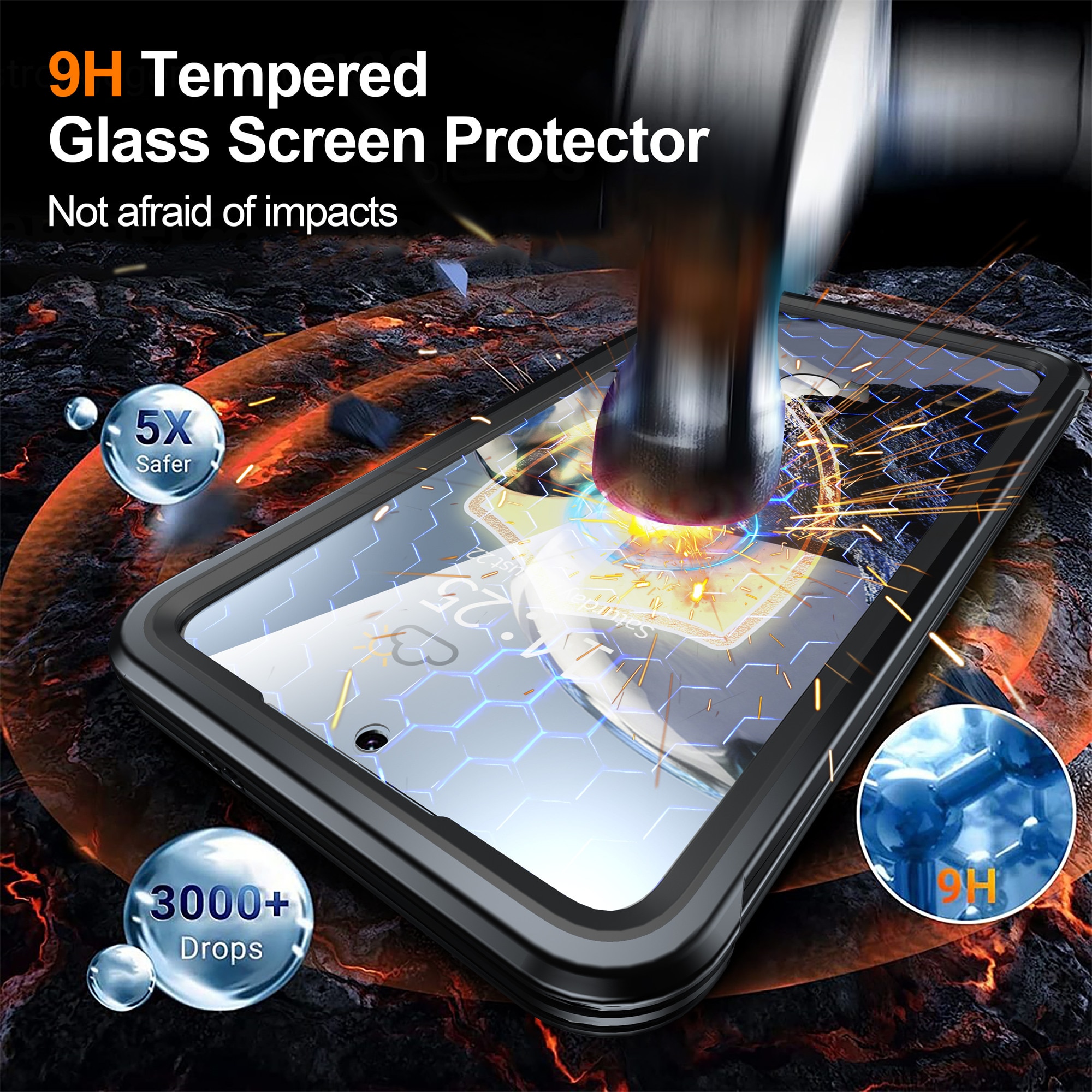 Samsung Galaxy S25 FE Premium Full Protection Case Black