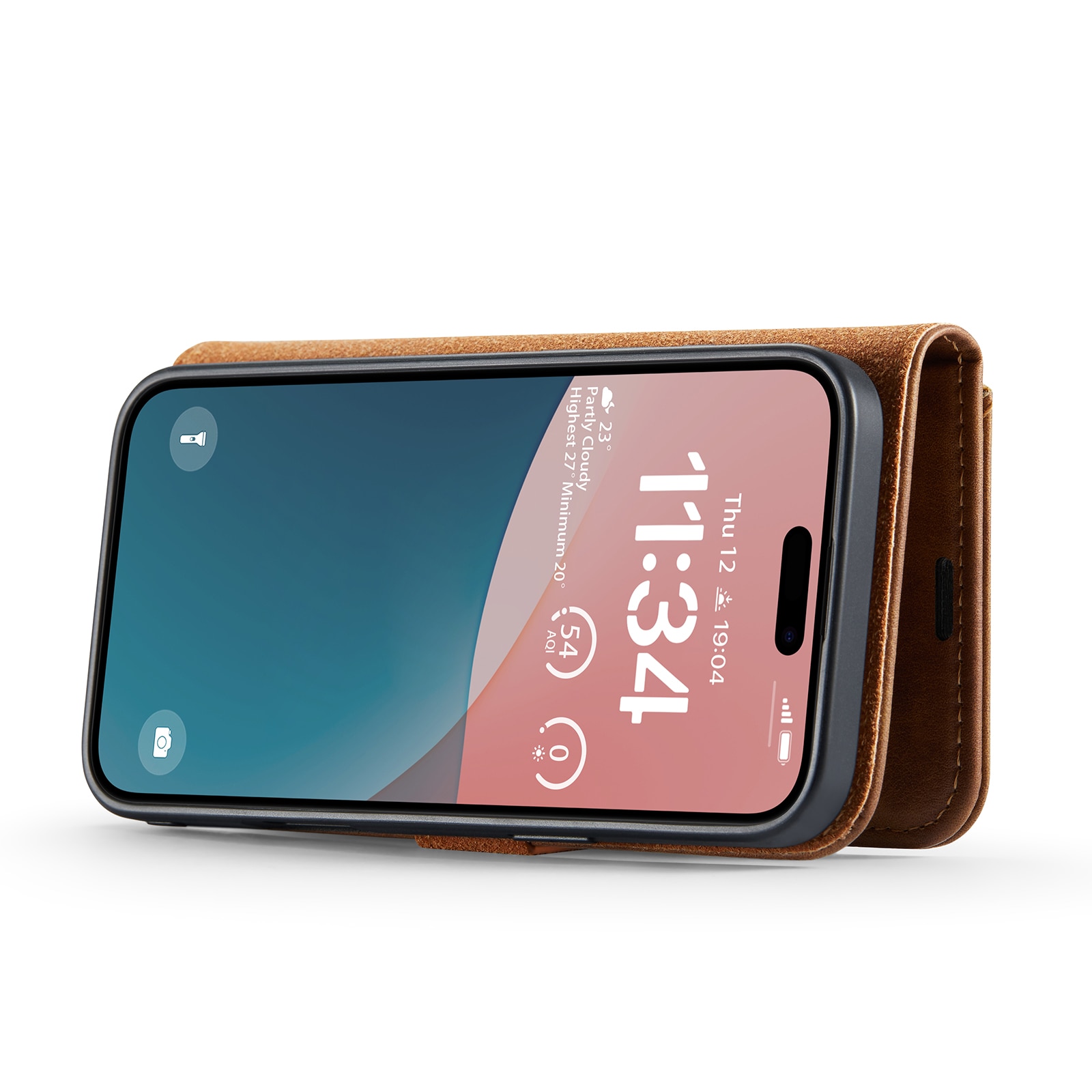 iPhone 17 Magnet Wallet Cognac
