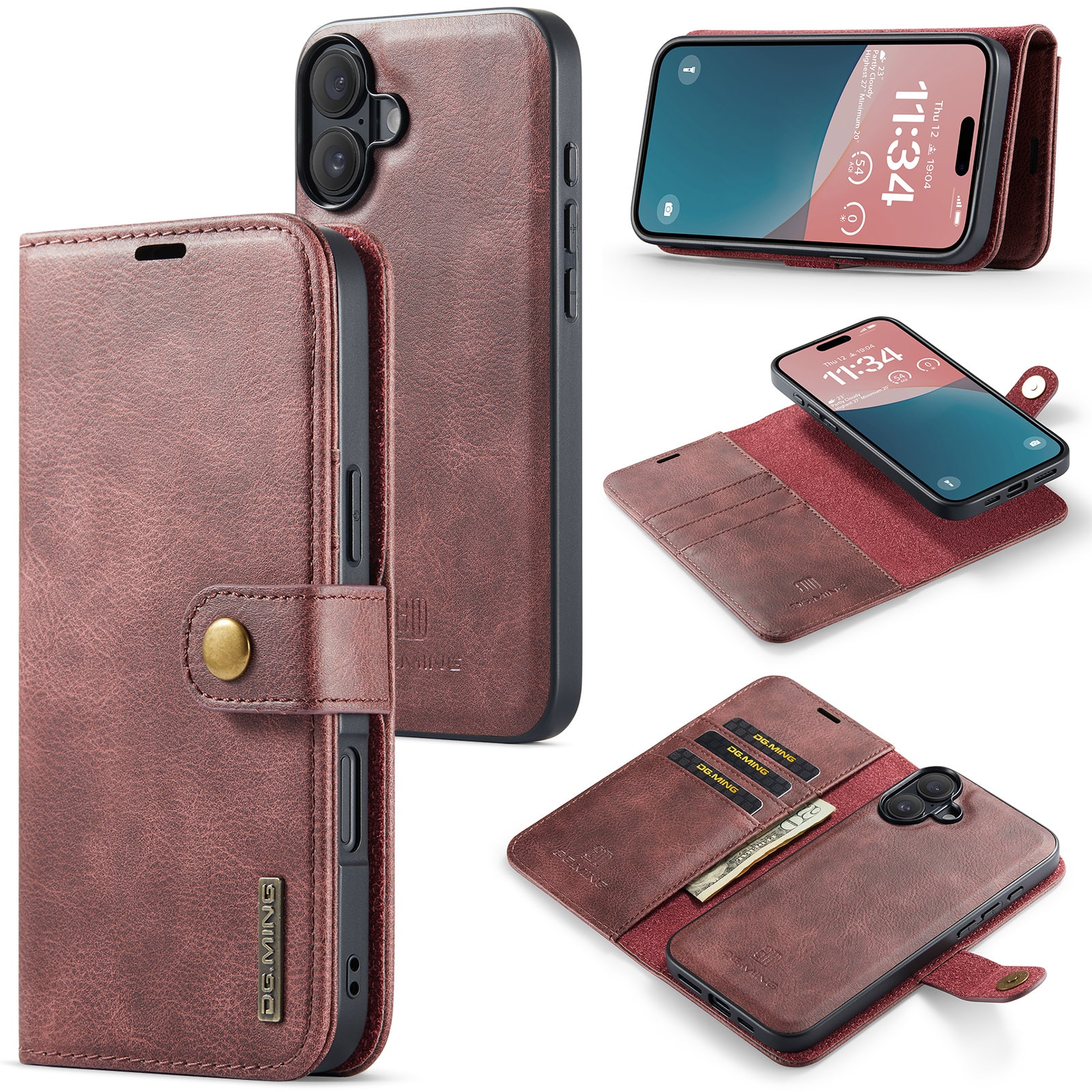 iPhone 17 Magnet Wallet Red