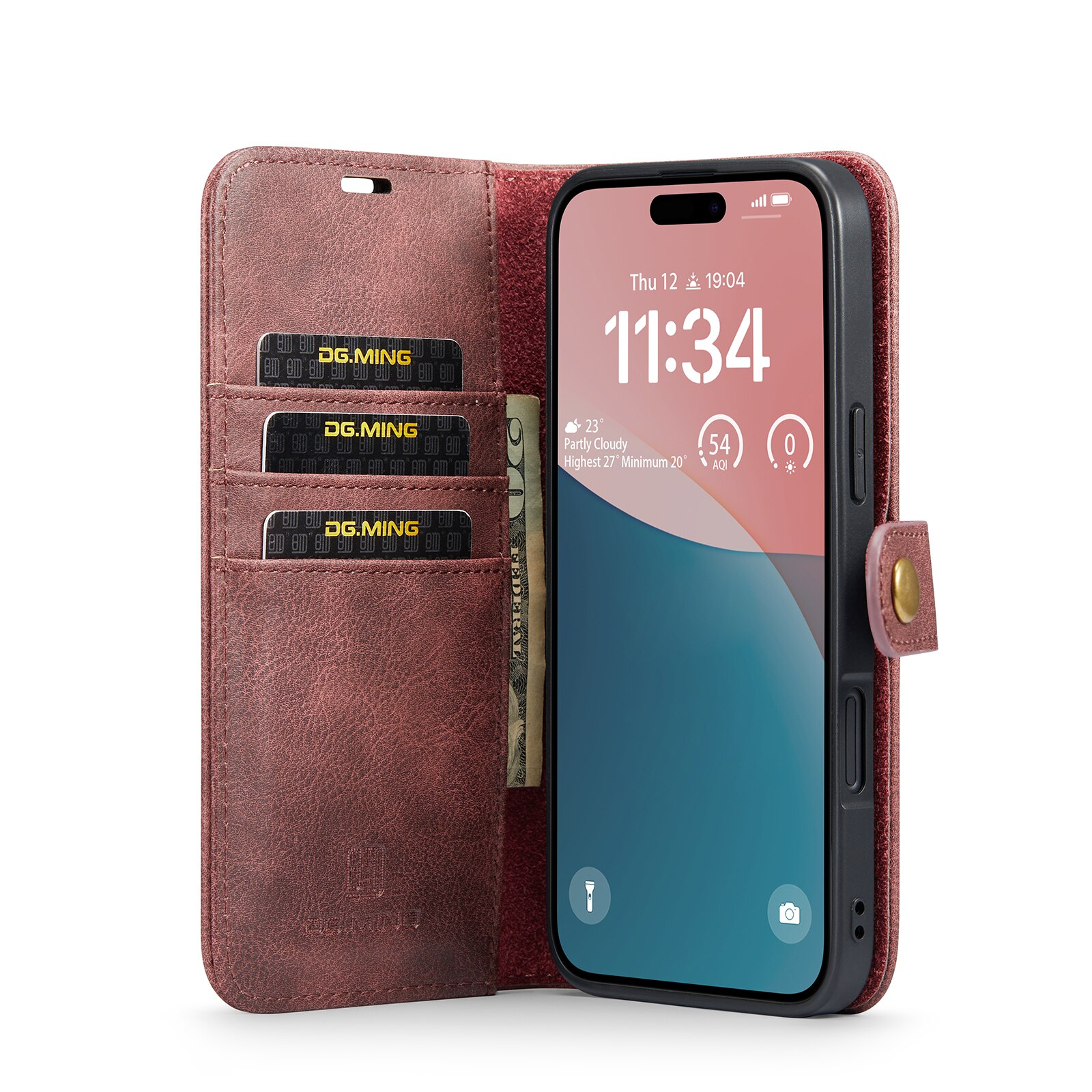 iPhone 17 Magnet Wallet Red