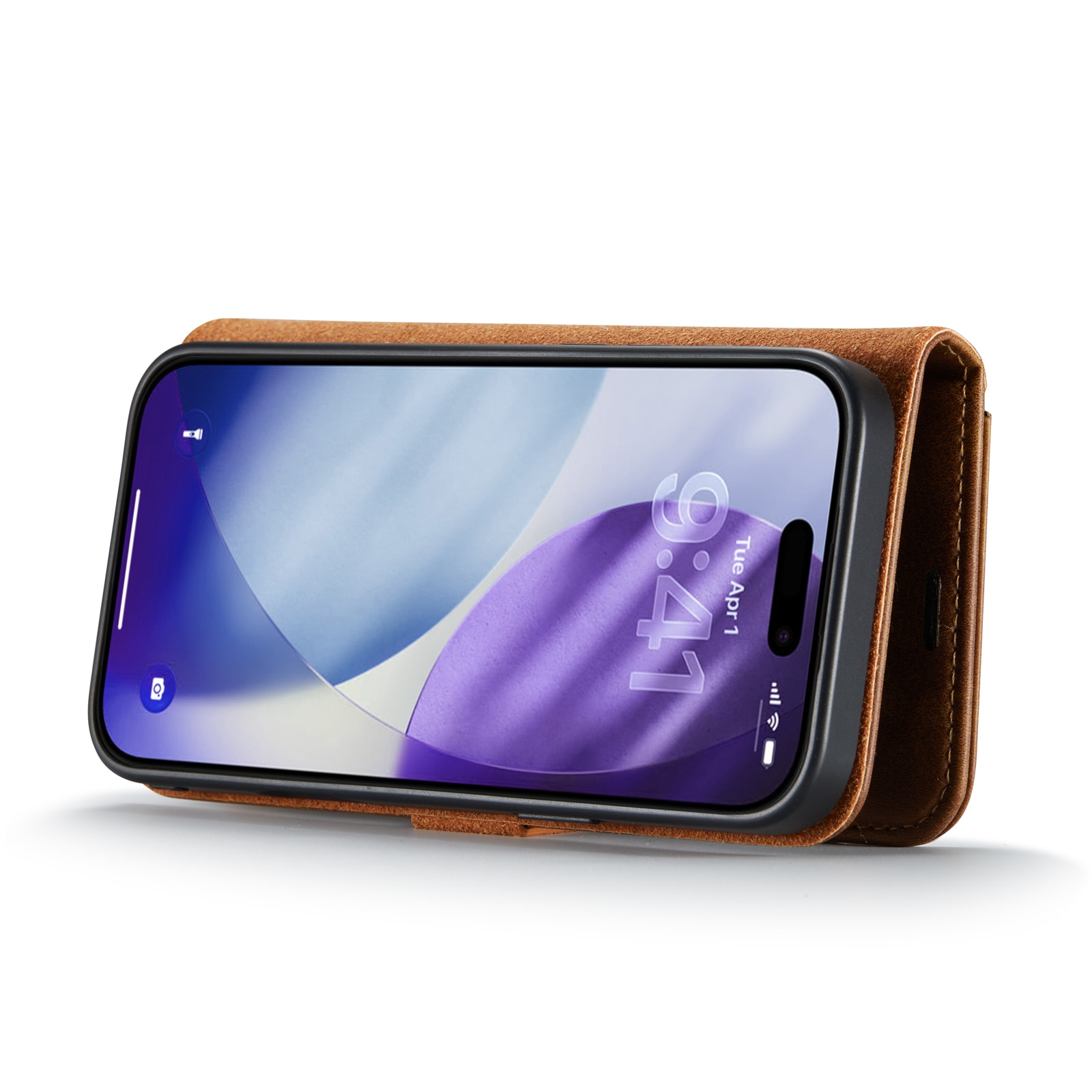 iPhone 17 Pro Magnet Wallet Cognac