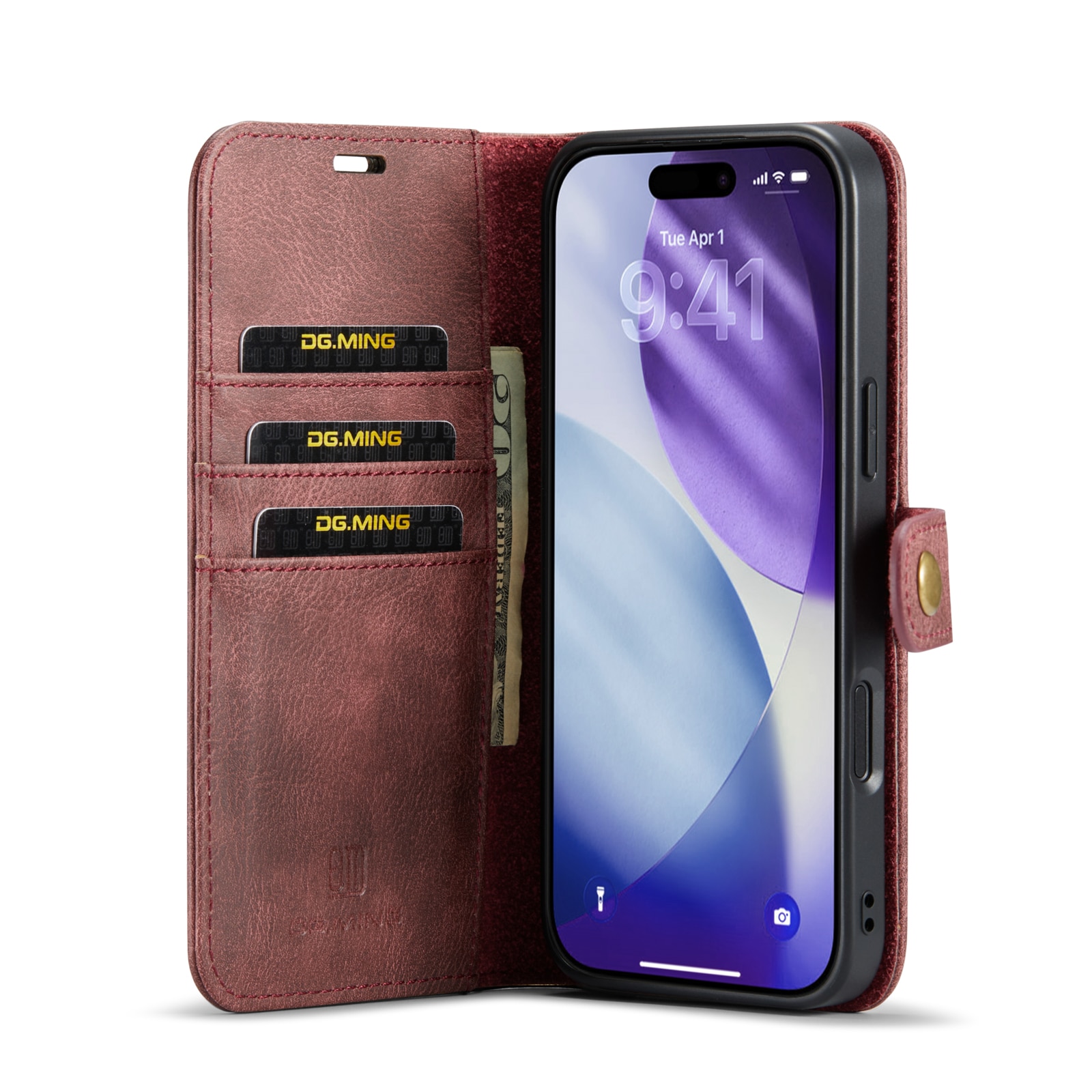 iPhone 17 Pro Max Magnet Wallet Red