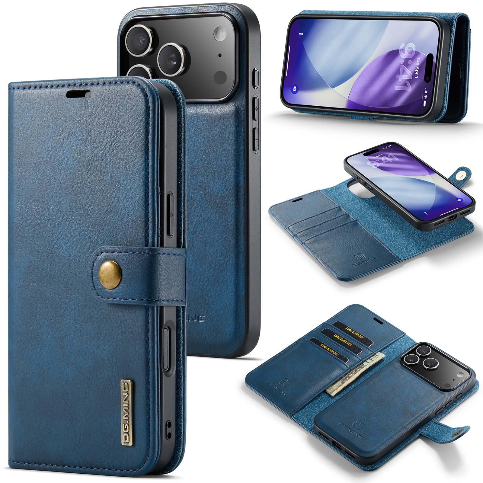iPhone 17 Pro Max Magnet Wallet Blue