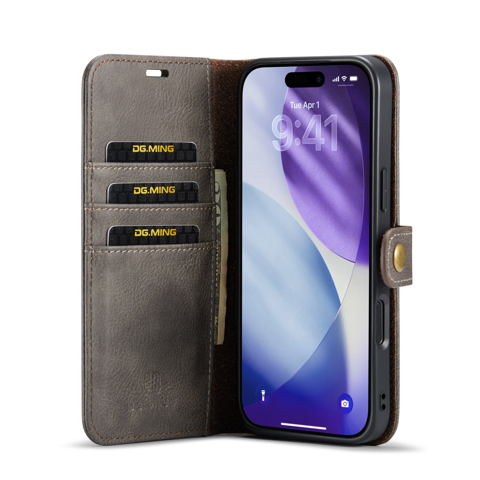 iPhone 17 Pro Max Magnet Wallet Brown