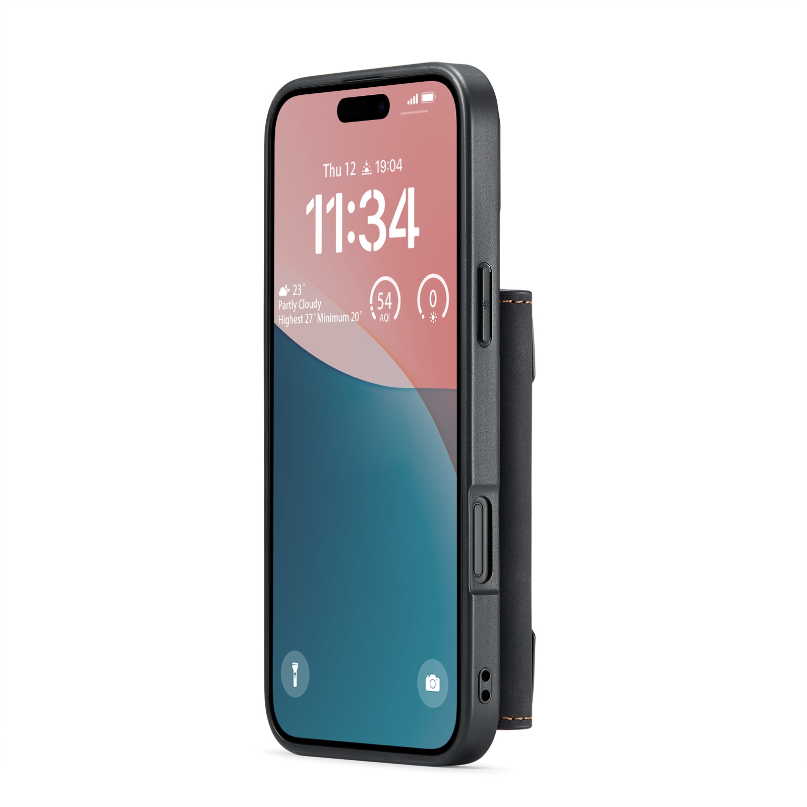 iPhone 17 Magnetic Card Slot Case Black