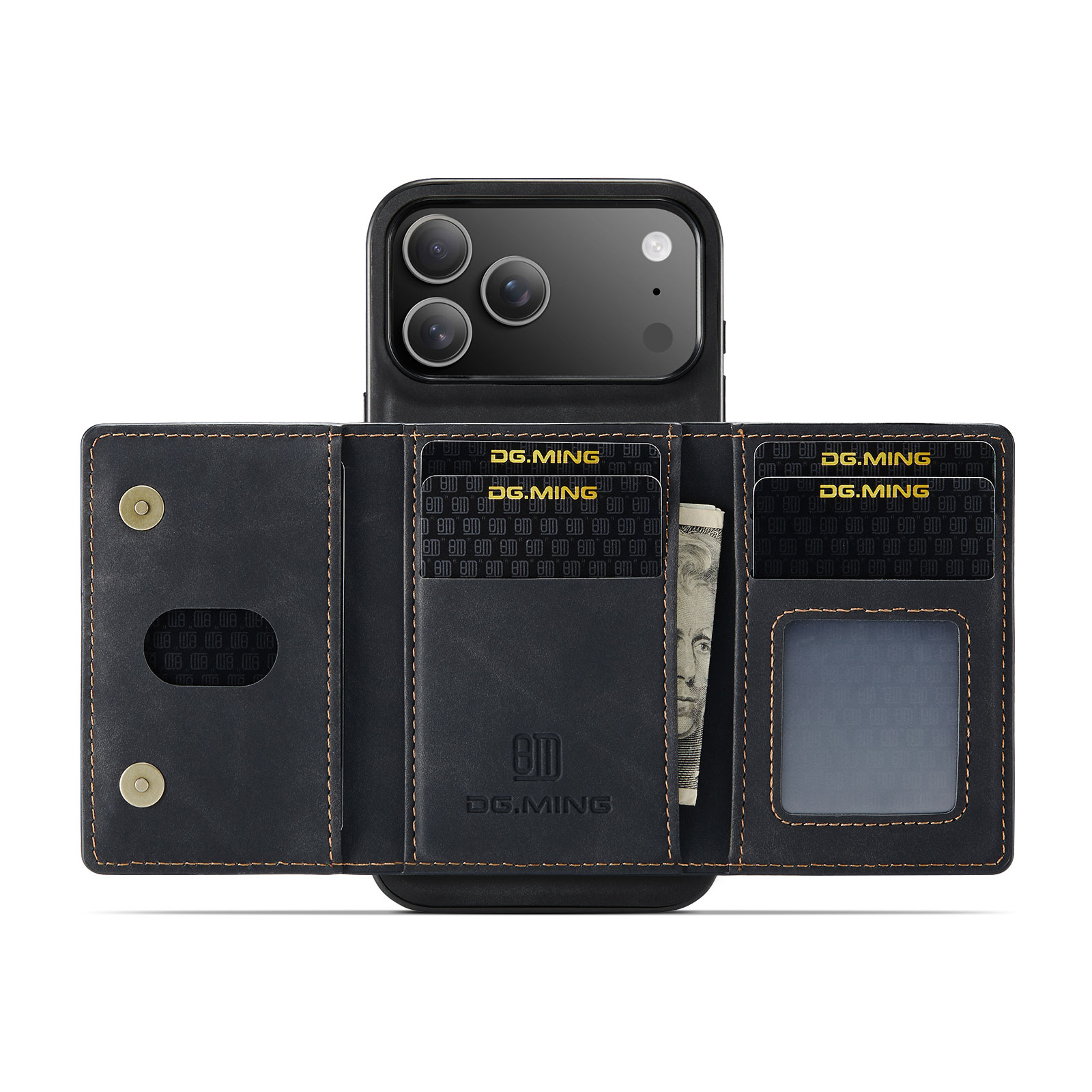 iPhone 17 Pro Magnetic Card Slot Case Black