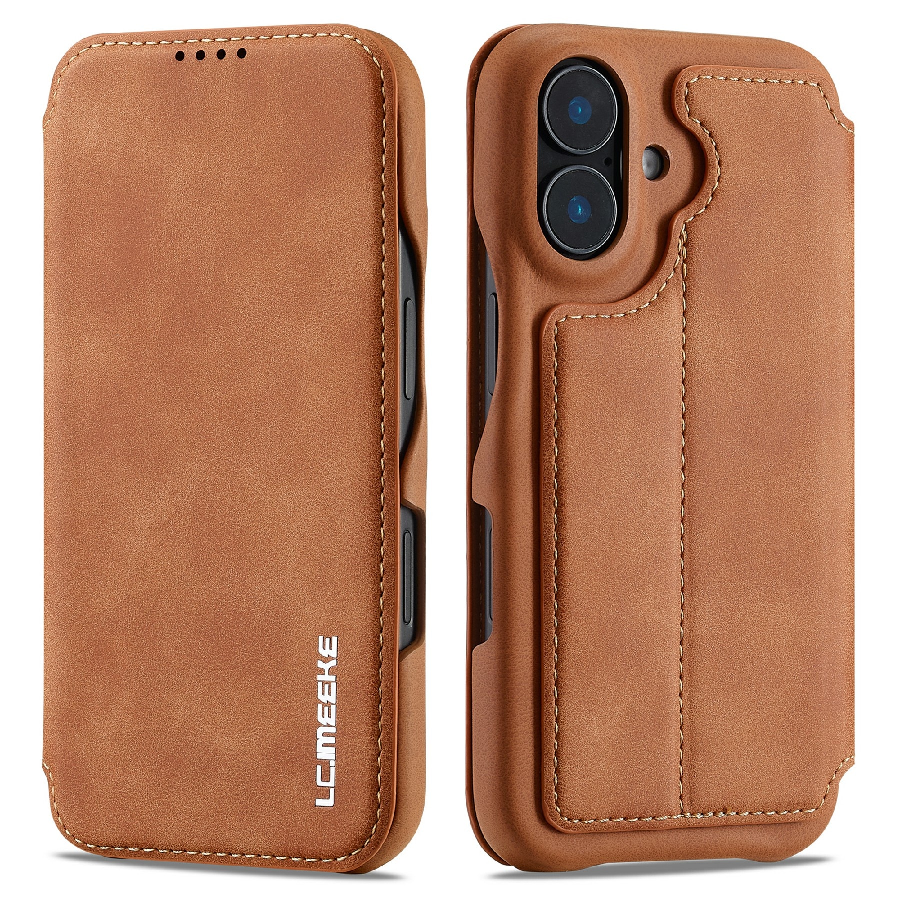 iPhone 17 Slim Wallet Case Cognac