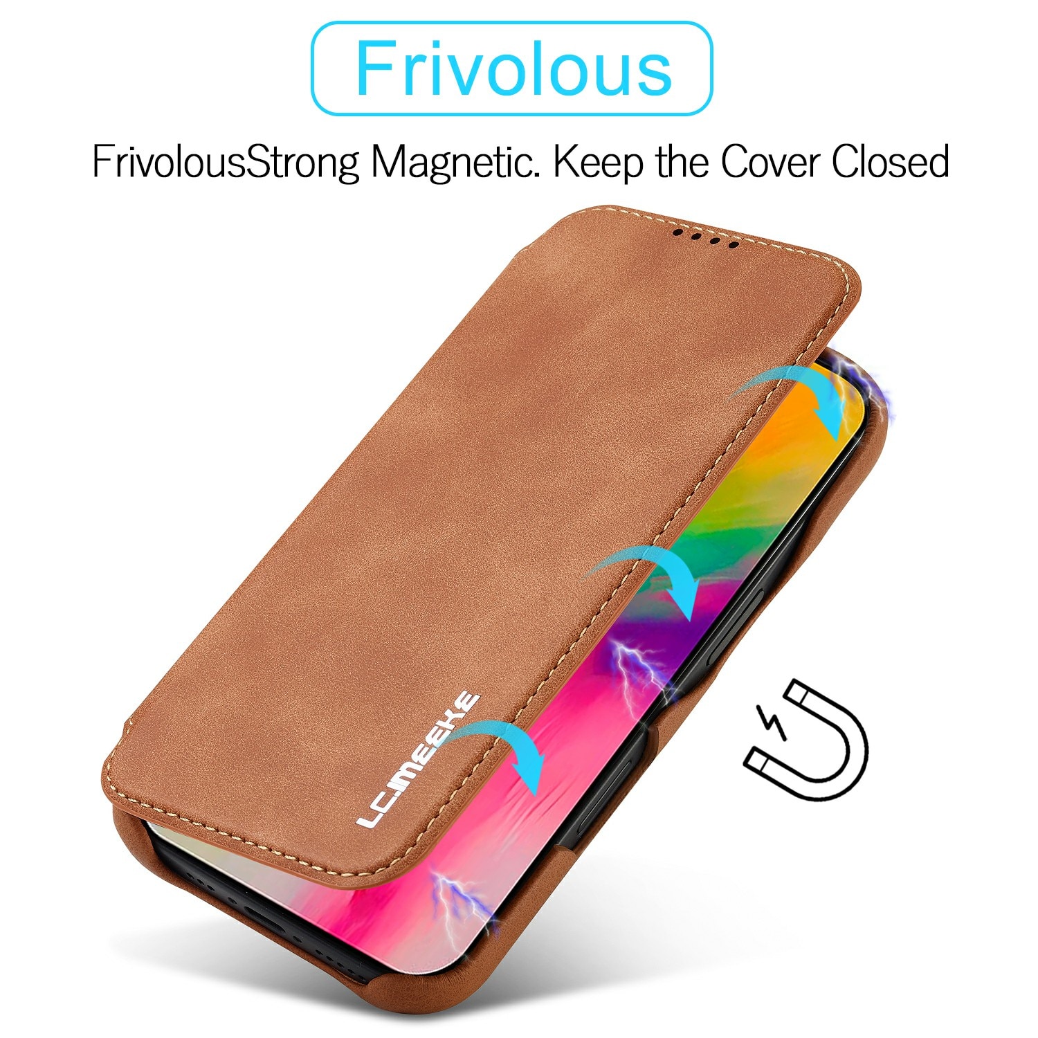 iPhone 17 Slim Wallet Case Cognac