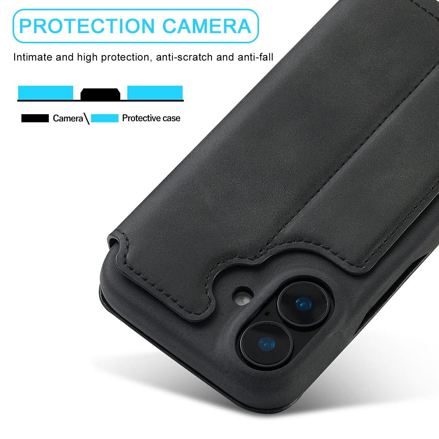 iPhone 17 Slim Wallet Case Black