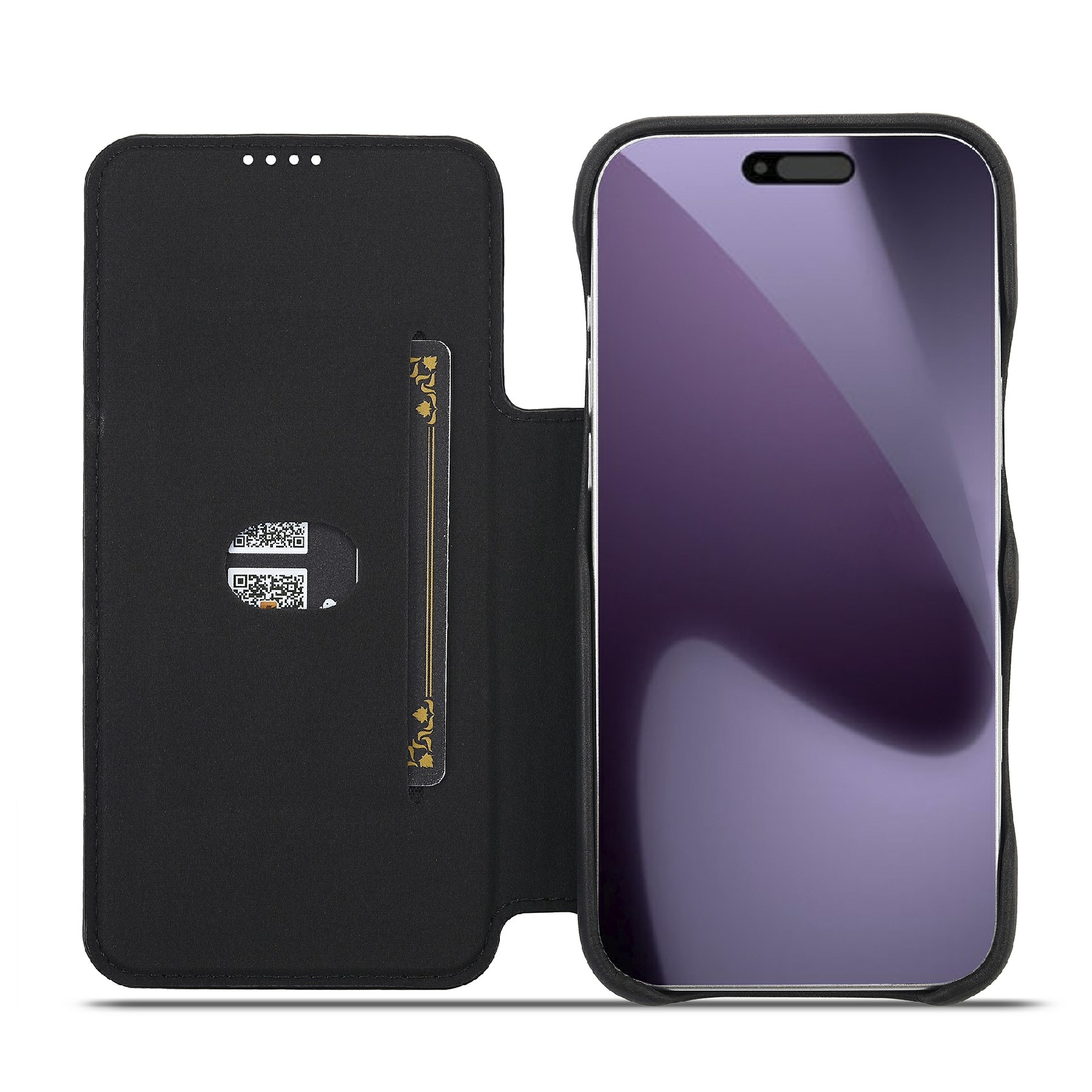 iPhone 17 Pro Slim Wallet Case Black