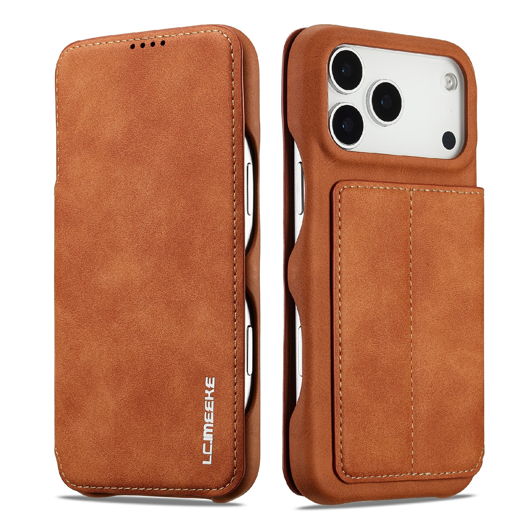 iPhone 17 Pro Slim Wallet Case Cognac