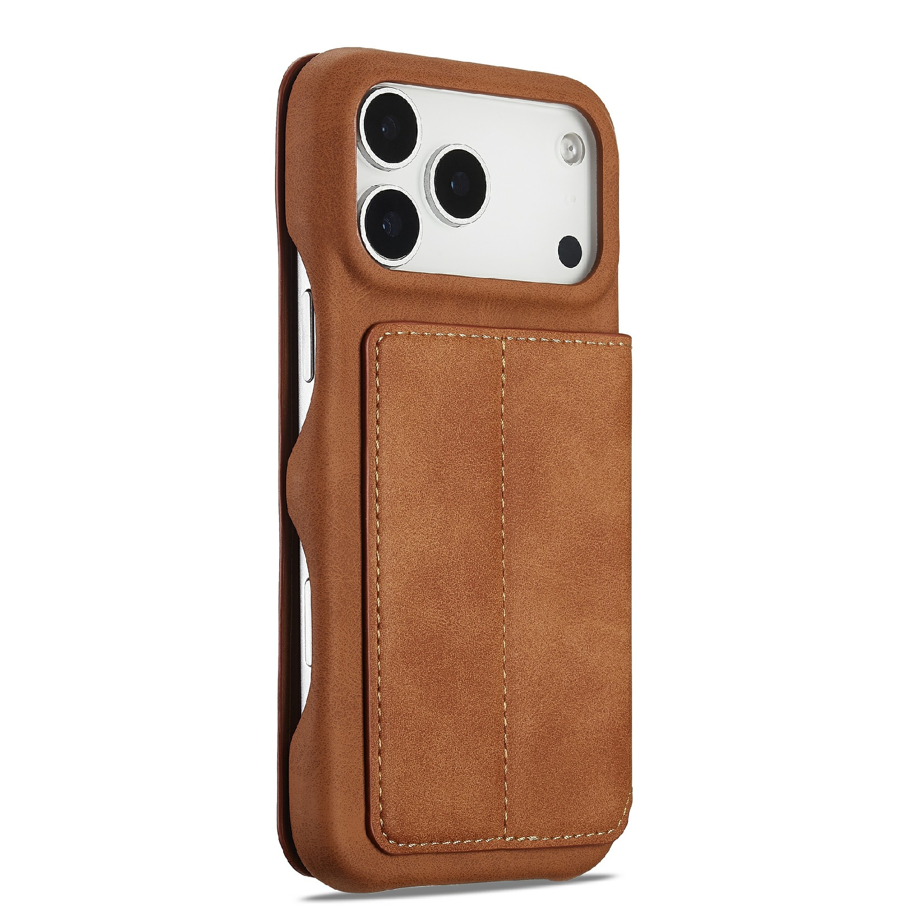 iPhone 17 Pro Slim Wallet Case Cognac