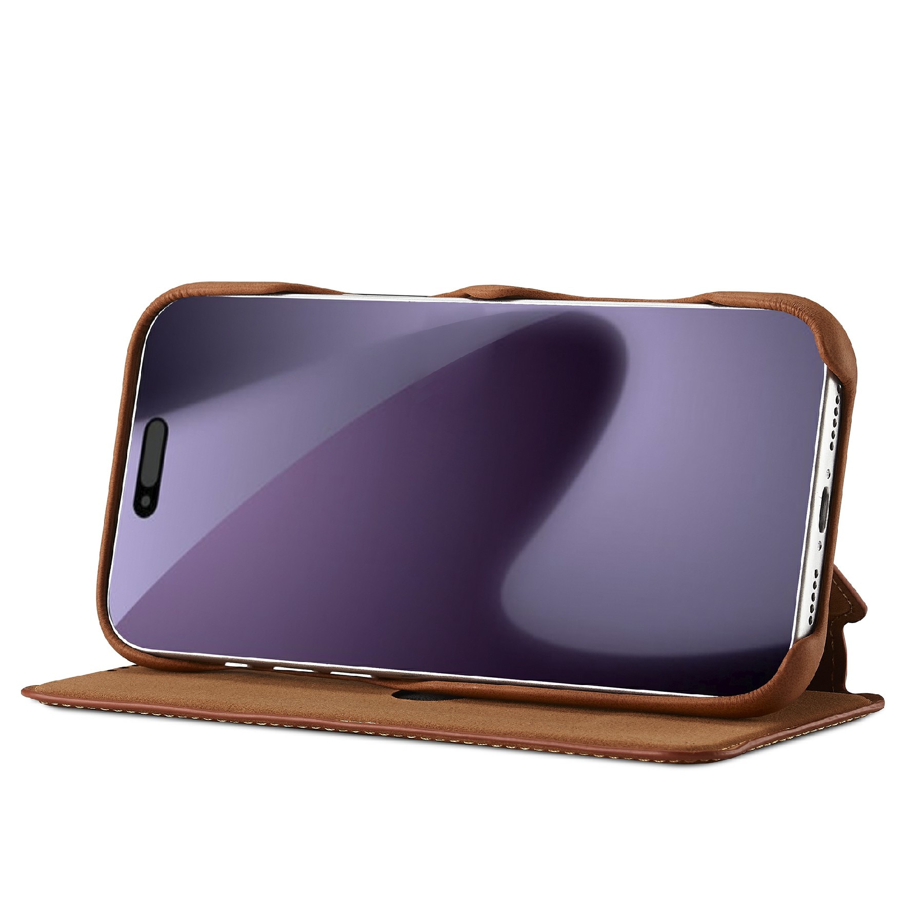 iPhone 17 Pro Slim Wallet Case Cognac