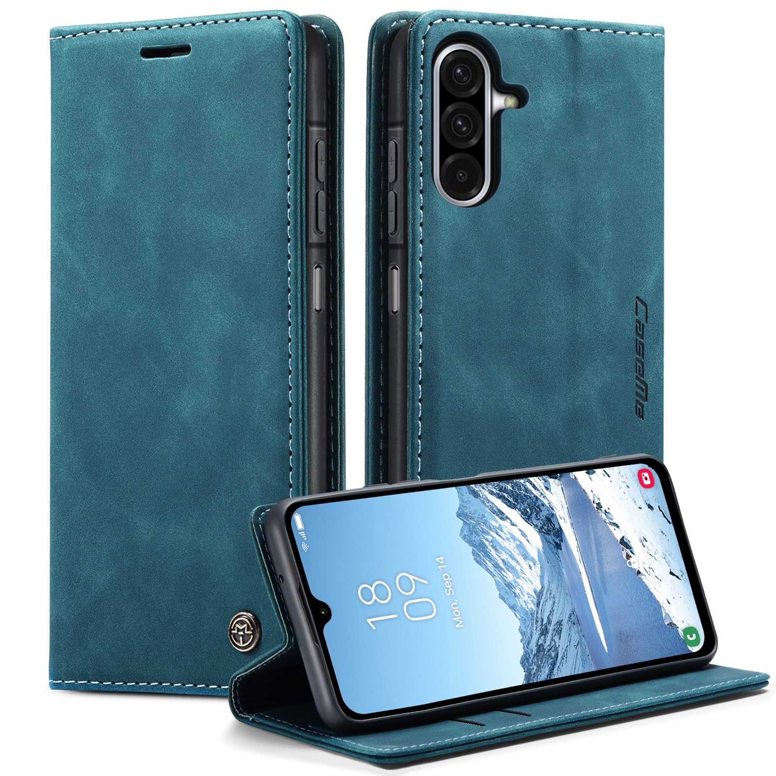 Samsung Galaxy A17 Slim Wallet Case Blue