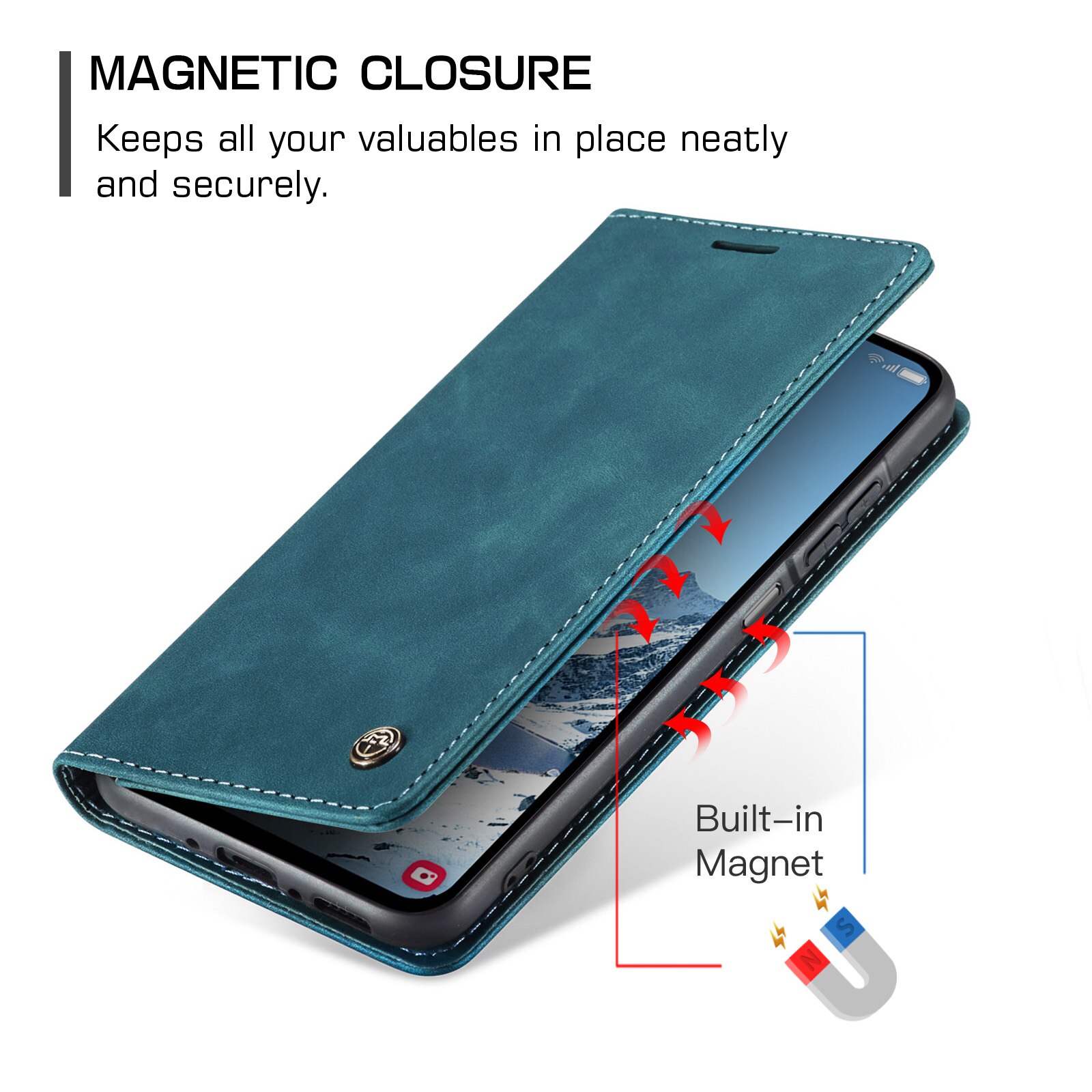 Samsung Galaxy A17 Slim Wallet Case Blue