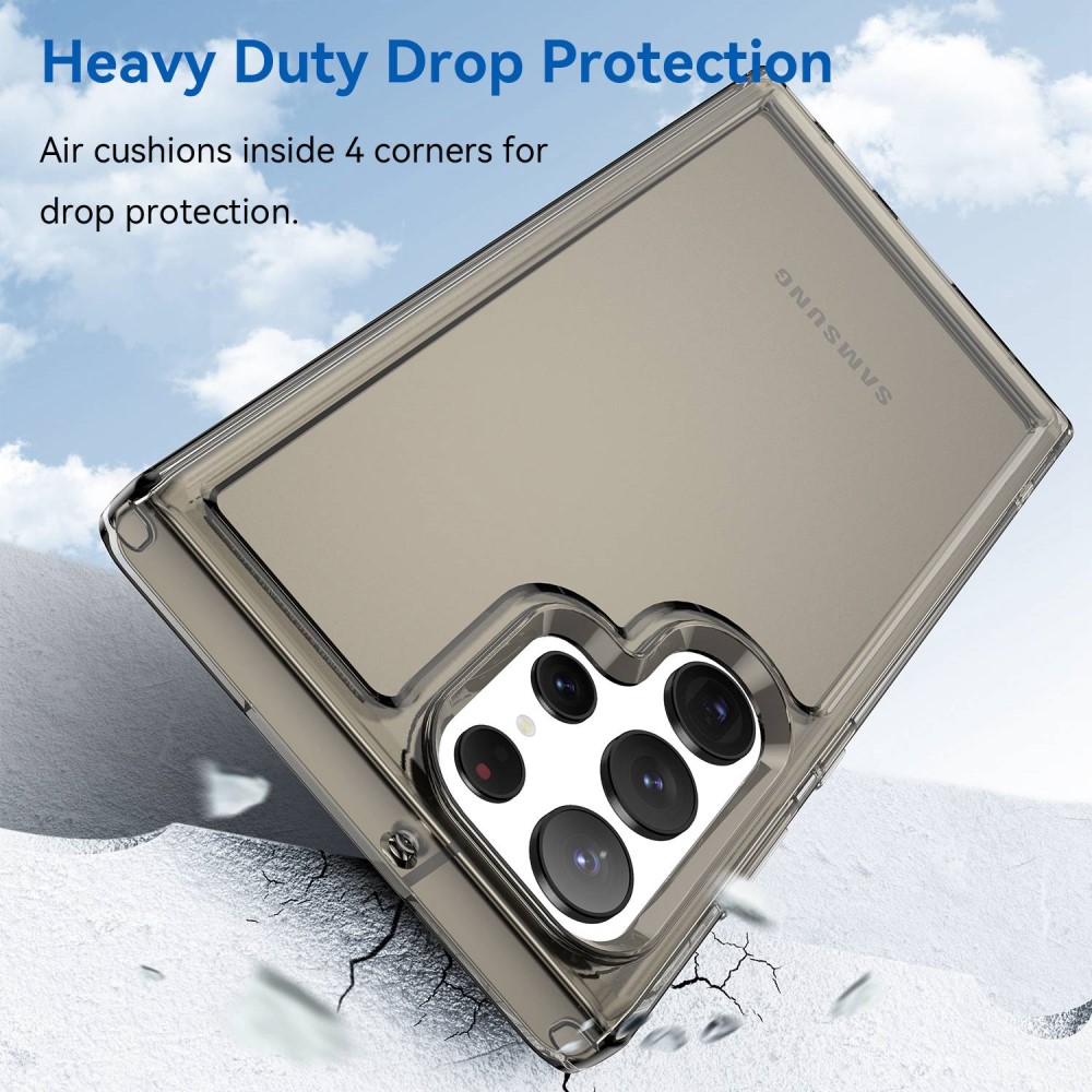 Samsung Galaxy S23 Ultra Crystal Hybrid Case Grey