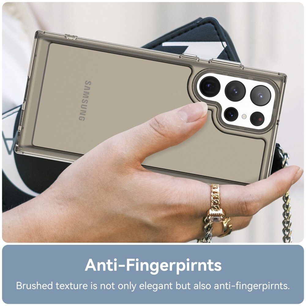 Samsung Galaxy S23 Ultra Crystal Hybrid Case Grey