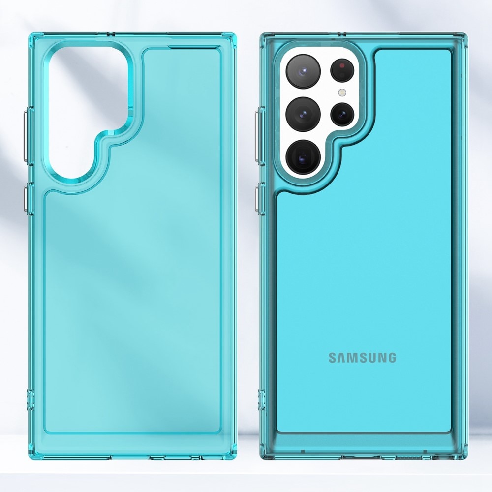 Samsung Galaxy S23 Ultra Crystal Hybrid Case Blue