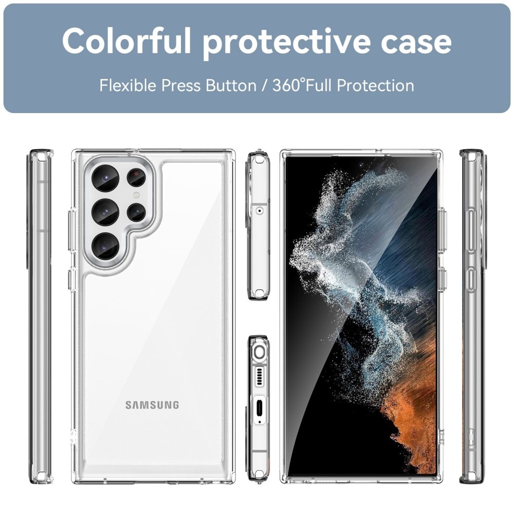 Samsung Galaxy S23 Ultra Crystal Hybrid Case Transparent