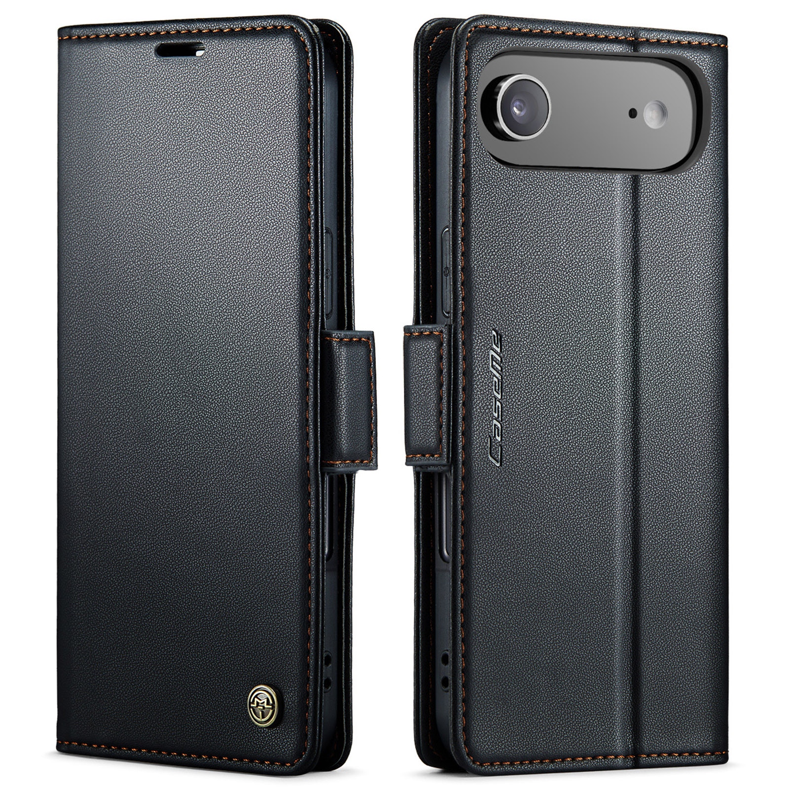 iPhone 17 Air RFID blocking Slim Wallet Case Black