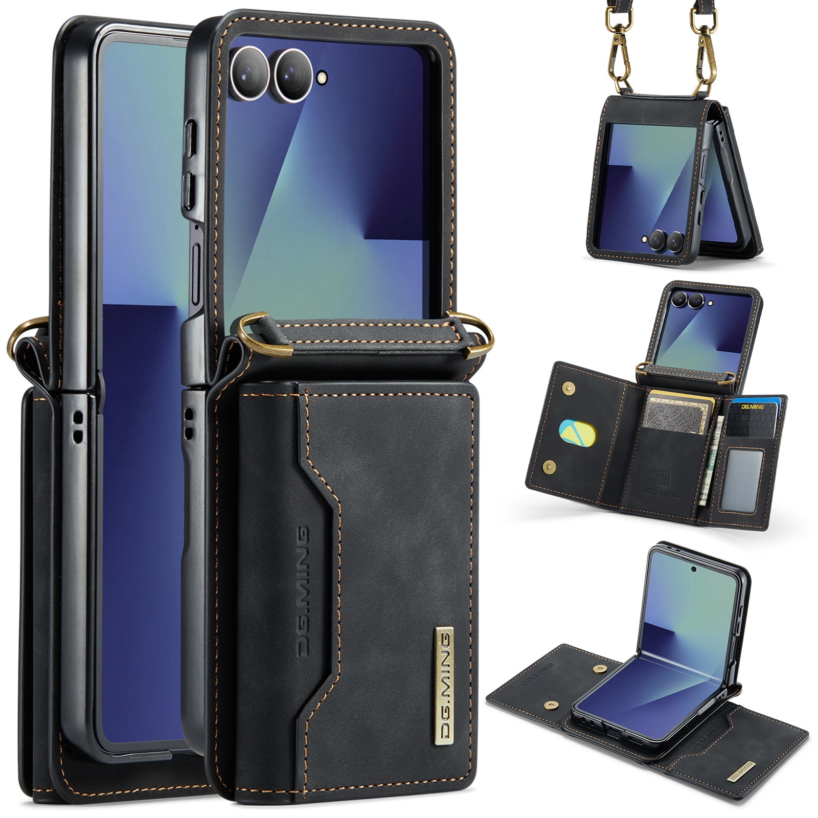 Samsung Galaxy Z Flip 7 Card Slot Case Black