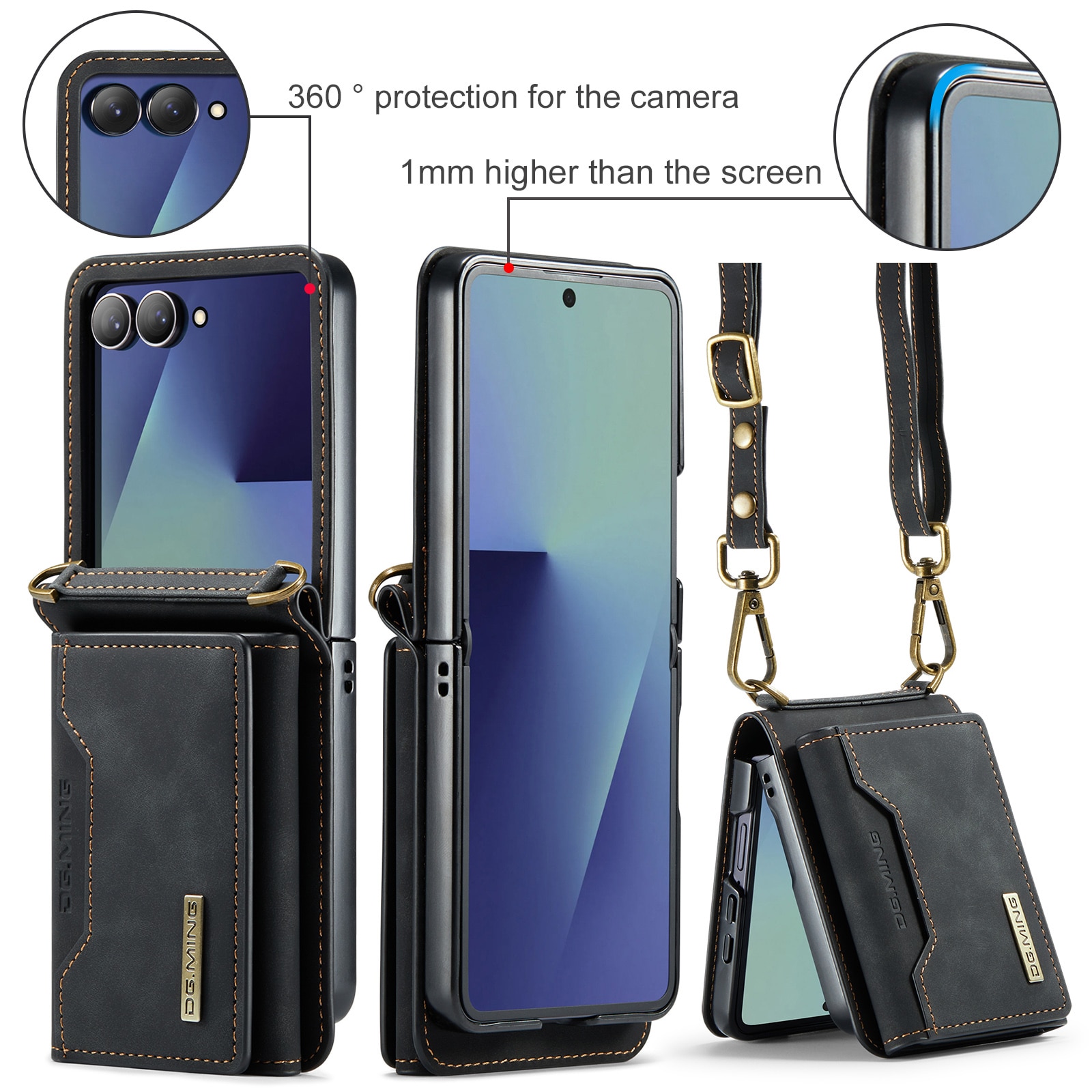 Samsung Galaxy Z Flip 7 Card Slot Case Black
