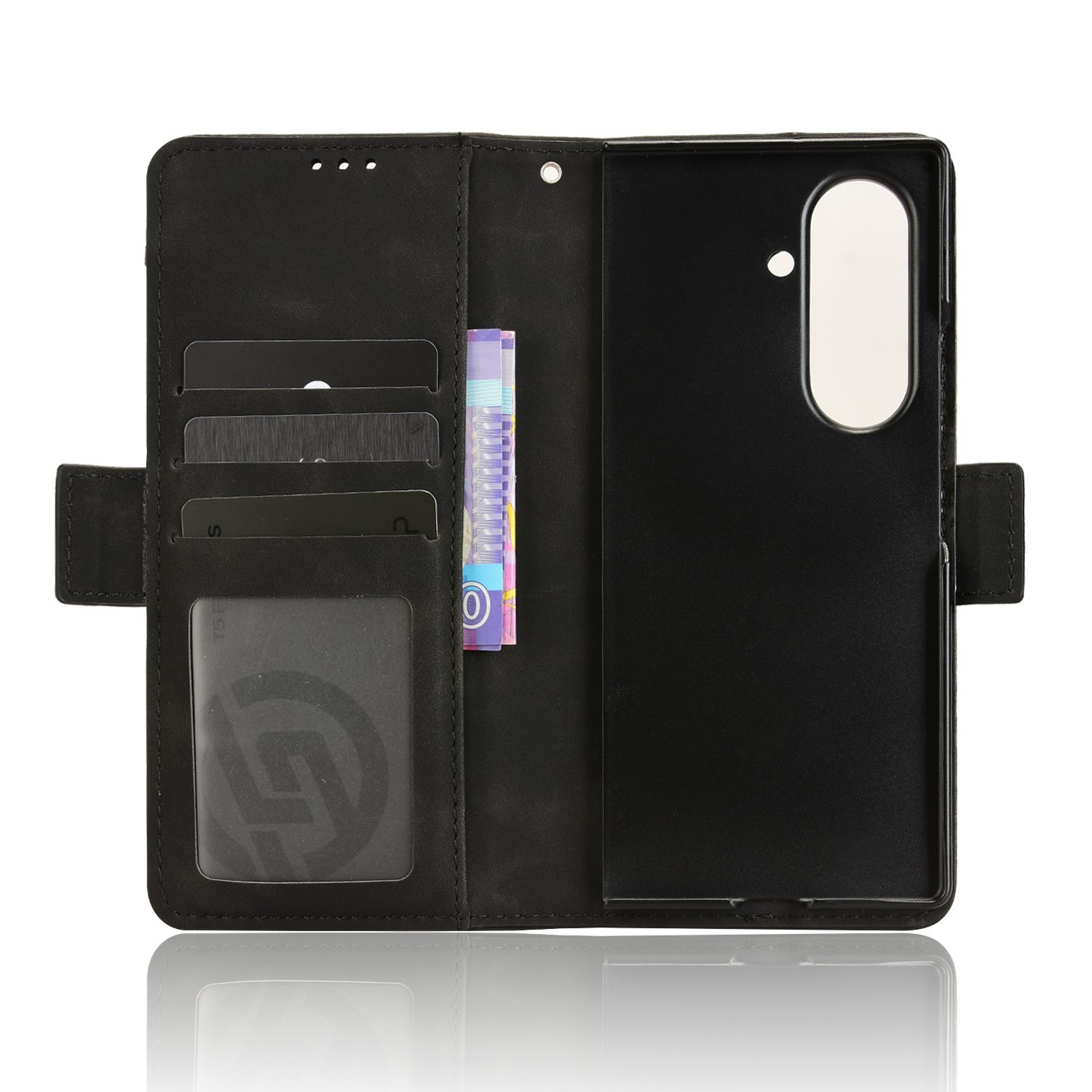 Samsung Galaxy Z Fold 7 Multi Wallet Case w. S-pen holder Black