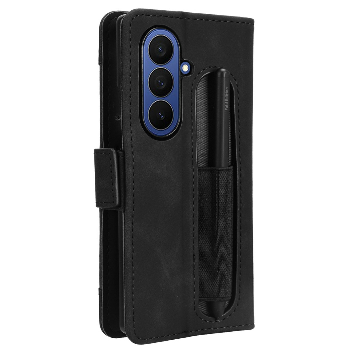 Samsung Galaxy Z Fold 7 Multi Wallet Case w. S-pen holder Black
