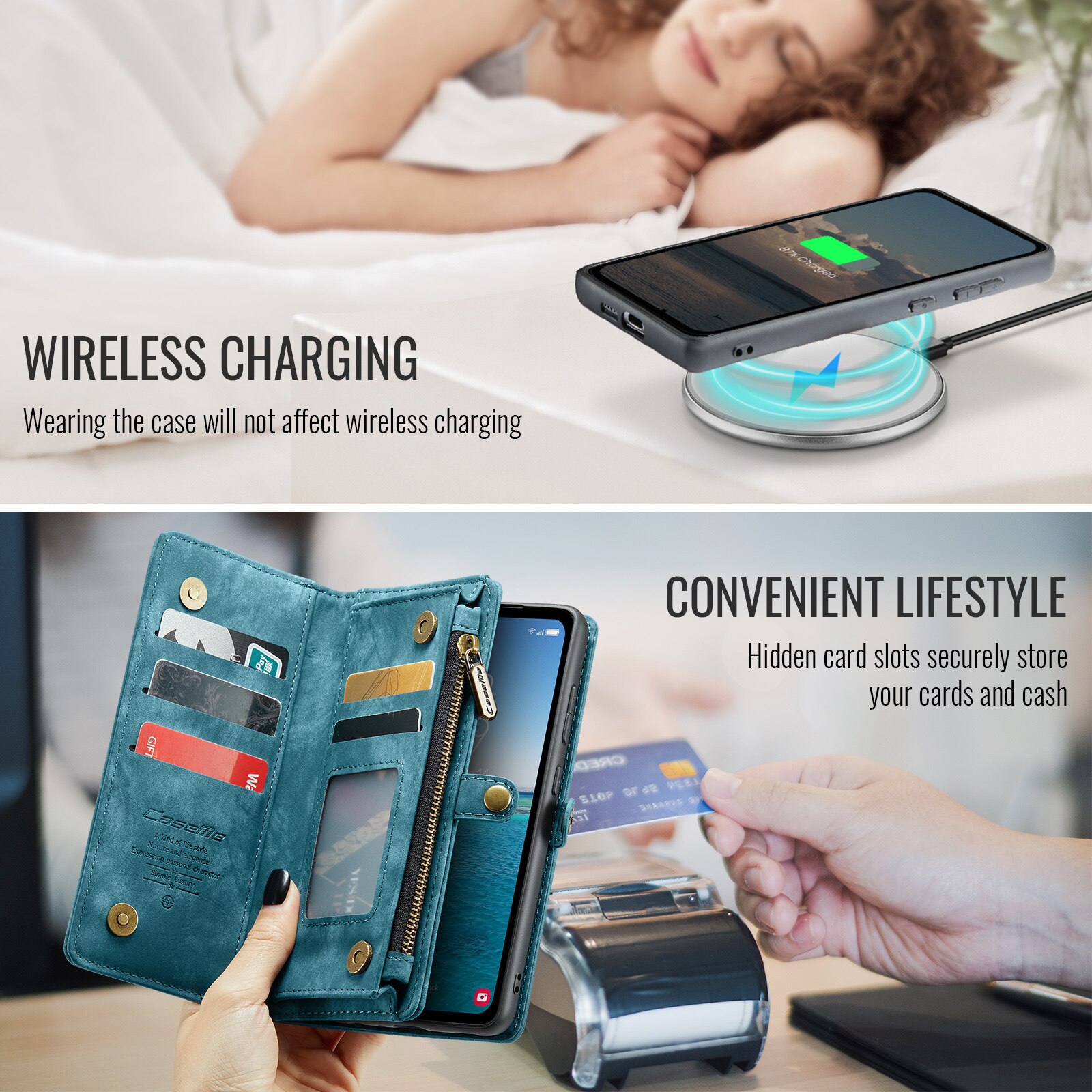 Samsung Galaxy S25 FE Multi-slot Wallet Case Blue