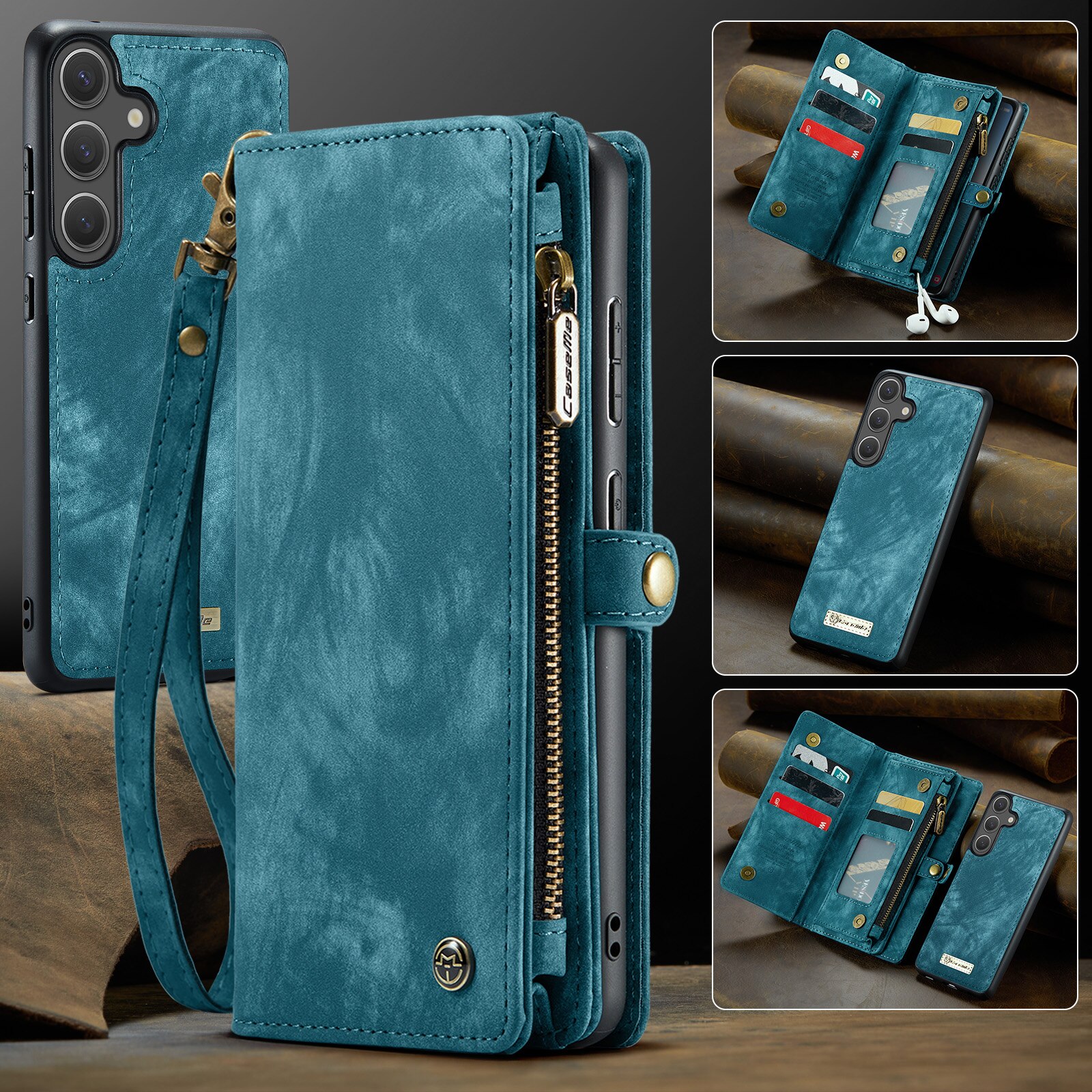 Samsung Galaxy S25 FE Multi-slot Wallet Case Blue