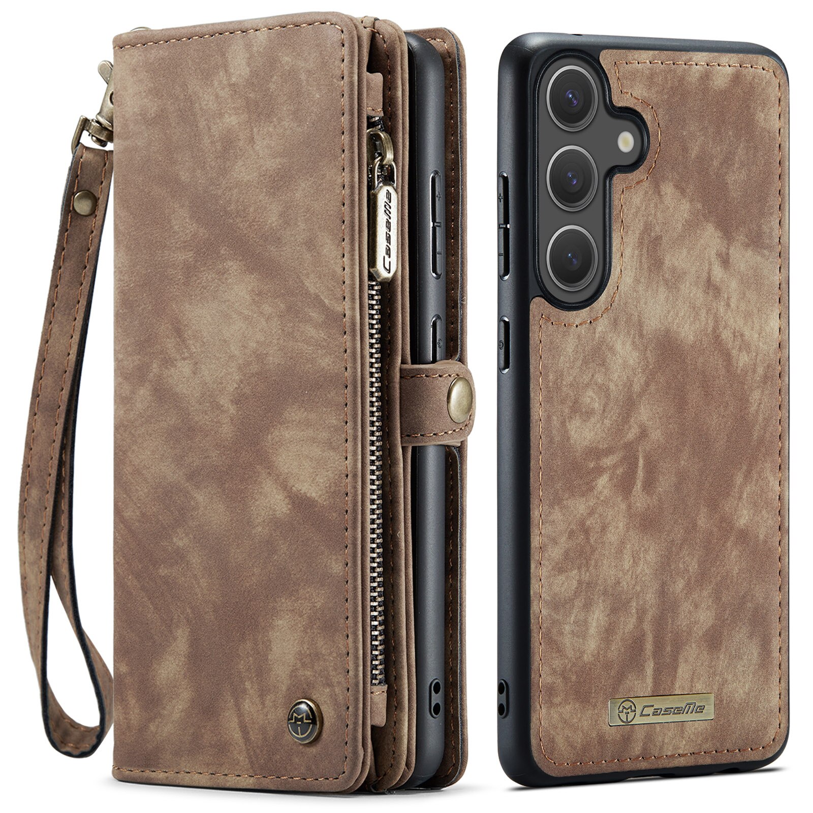 Samsung Galaxy S25 FE Multi-slot Wallet Case Brown