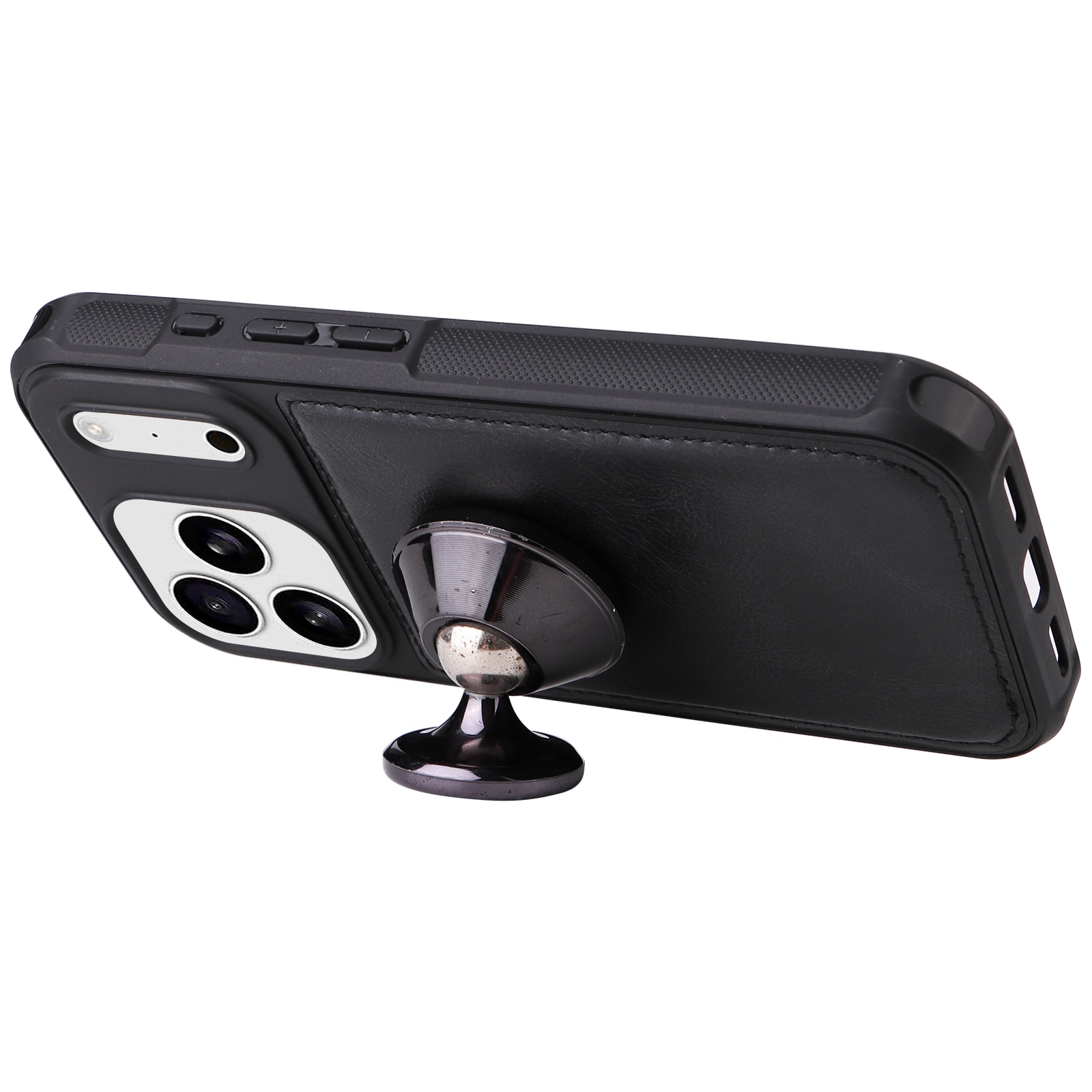 iPhone 17 Pro Magnet Leather Multi Wallet Black